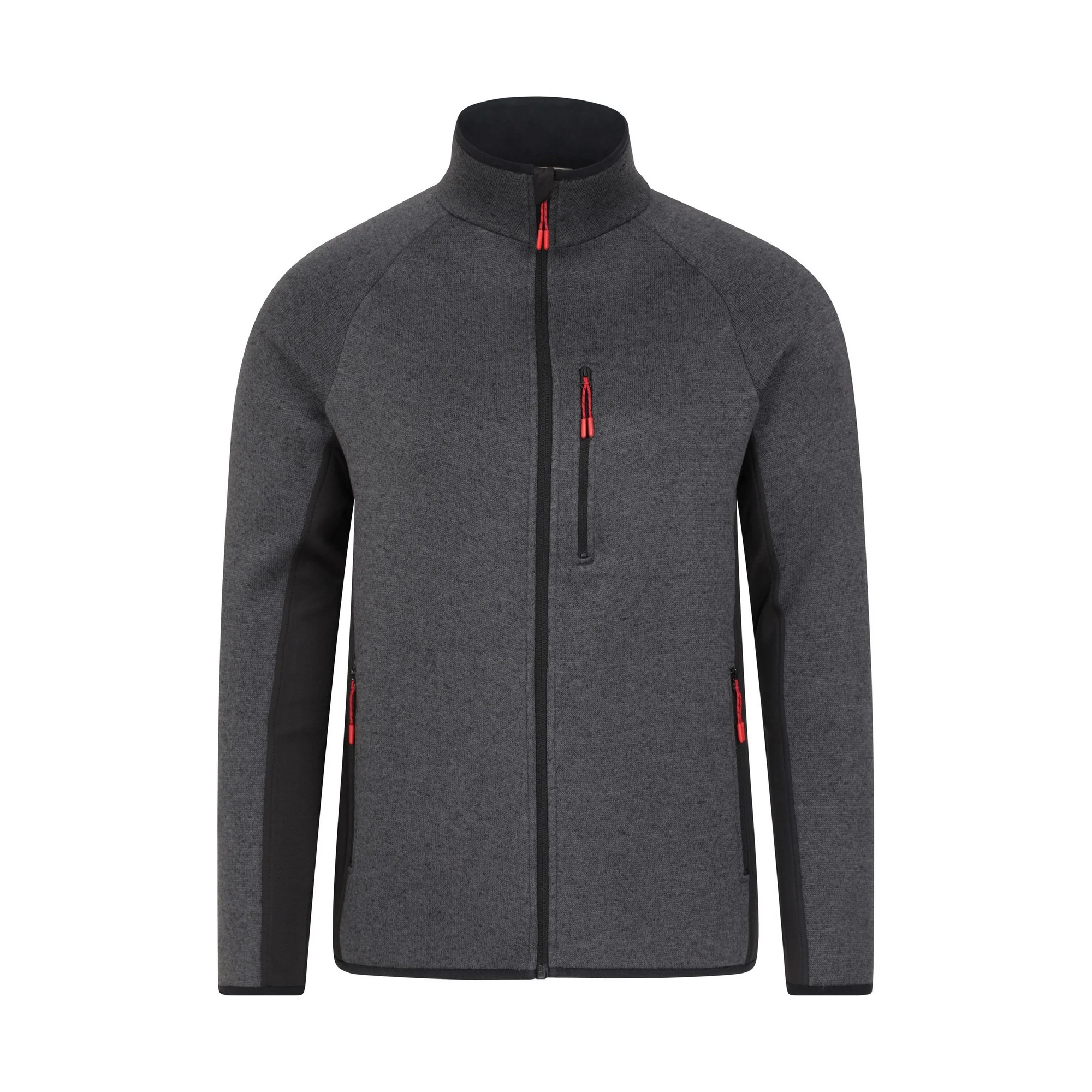Mountain Warehouse Mens Treston Full Zip Fleece Jacket Black