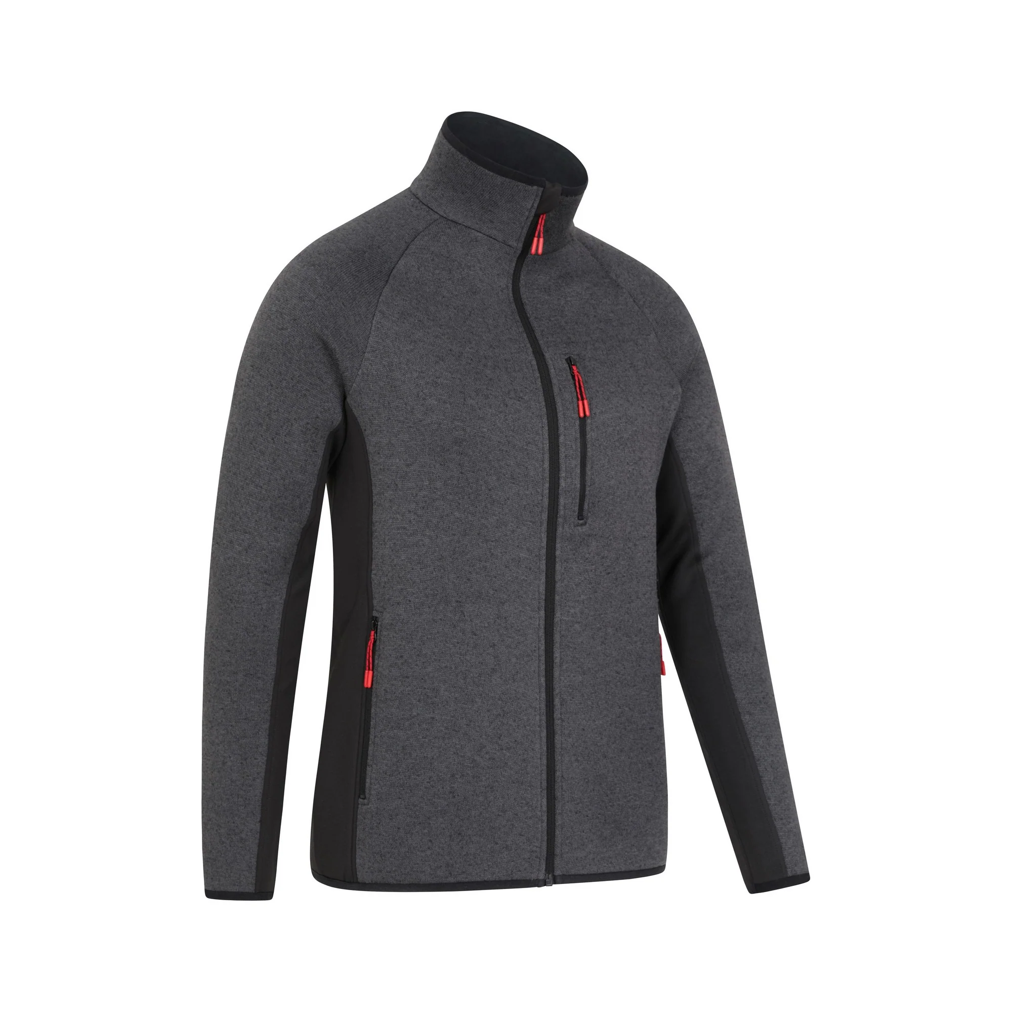 Mountain Warehouse Mens Treston Full Zip Fleece Jacket Black - Image 2