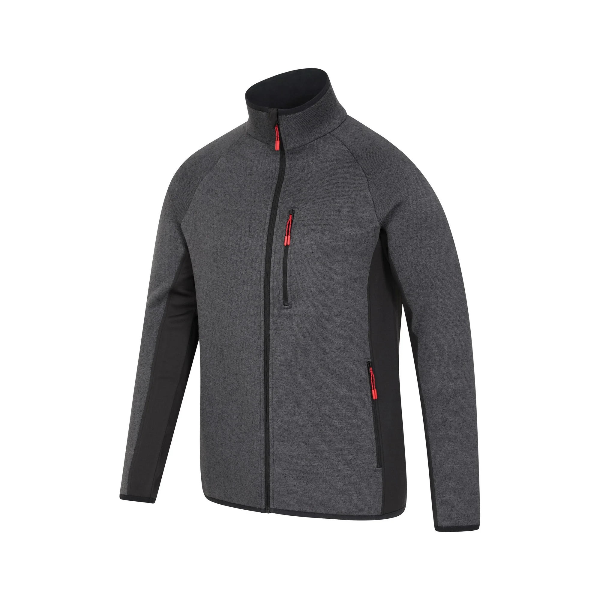 Mountain Warehouse Mens Treston Full Zip Fleece Jacket Black - Image 3