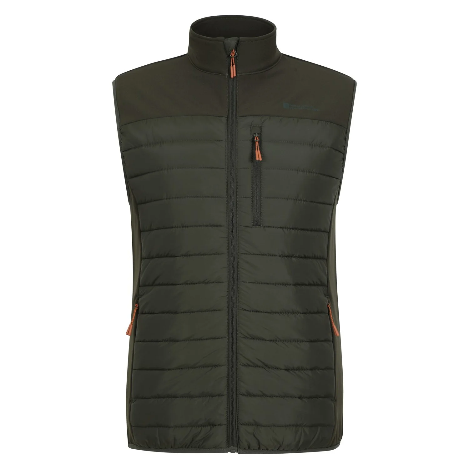 Mountain Warehouse Mens Turbine II Hybrid Padded Gilet Green