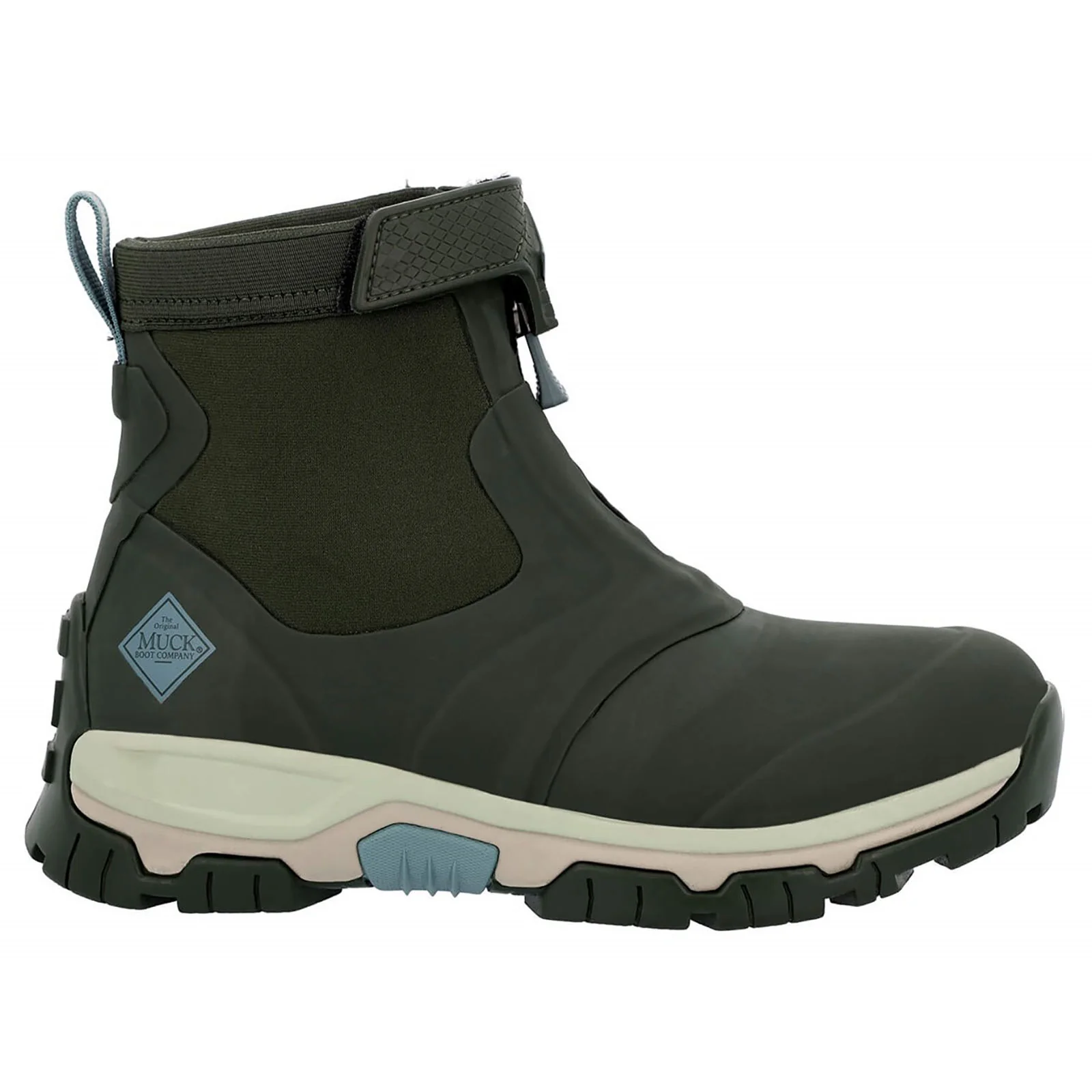 Muck Boots Womens Apex Mid Zip Wellington Moss