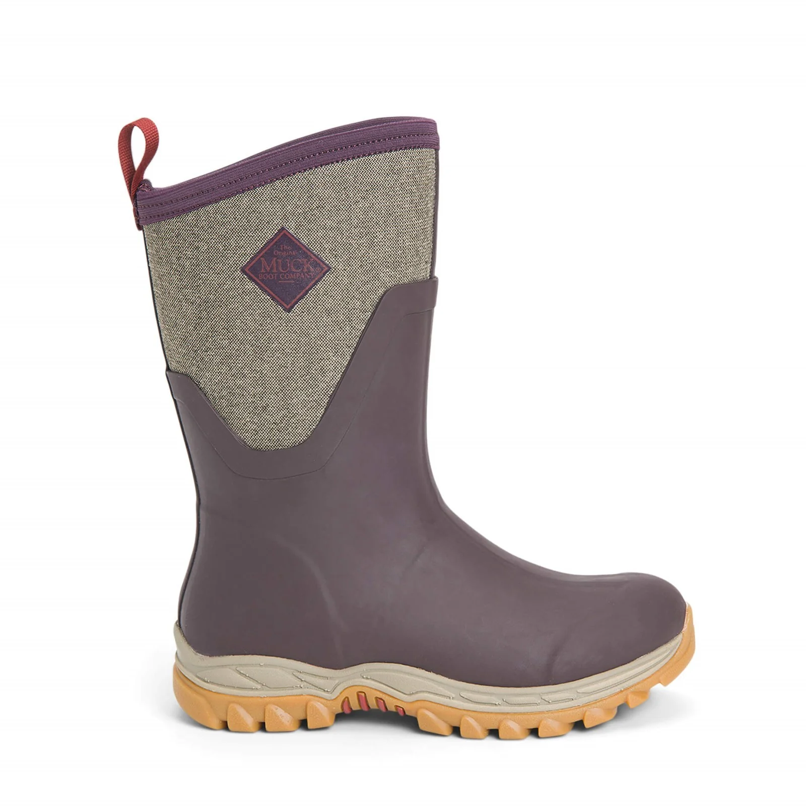 Muck Boots Womens Arctic Sport Mid Wellington Boots Wine