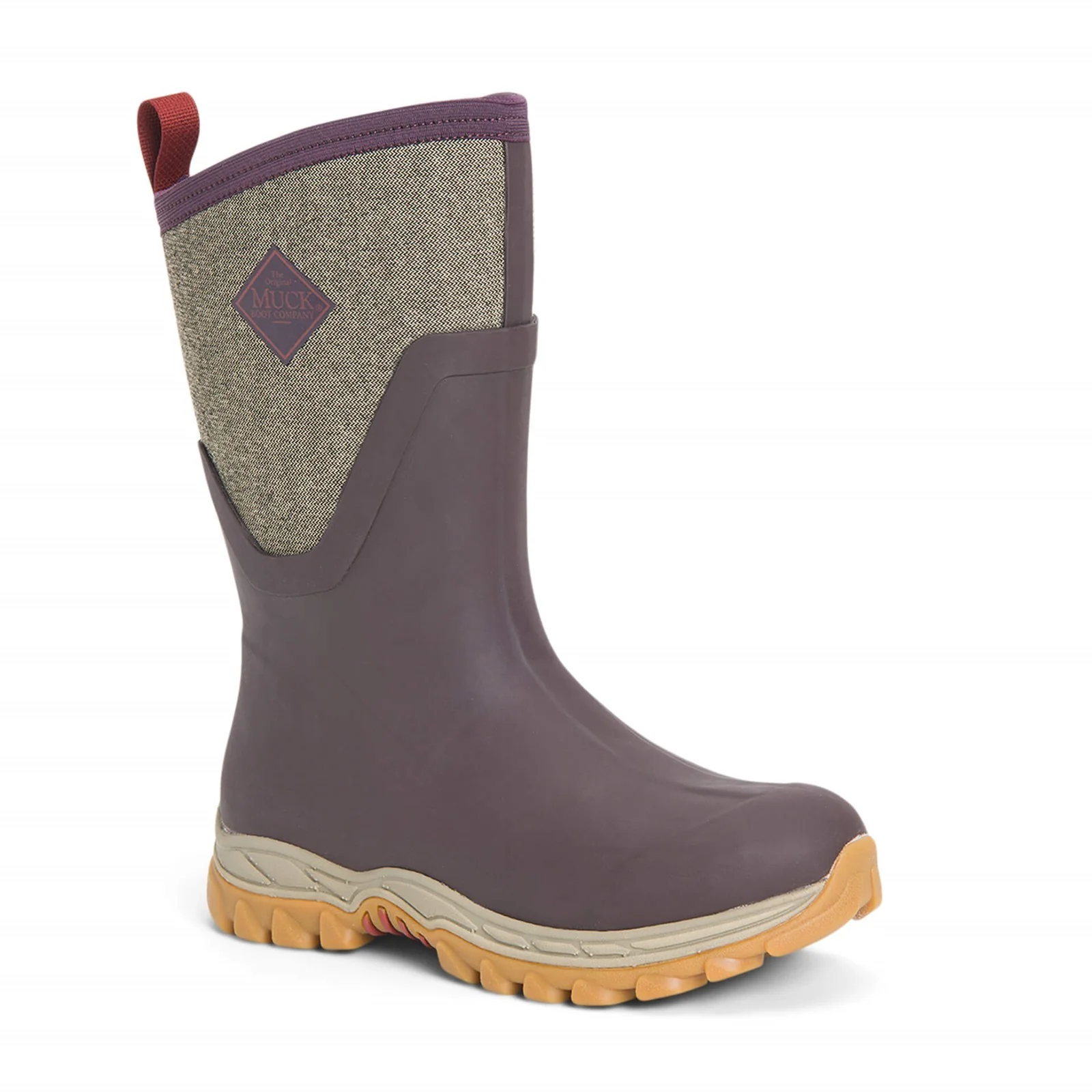 Muck Boots Womens Arctic Sport Mid Wellington Boots Wine - Image 6