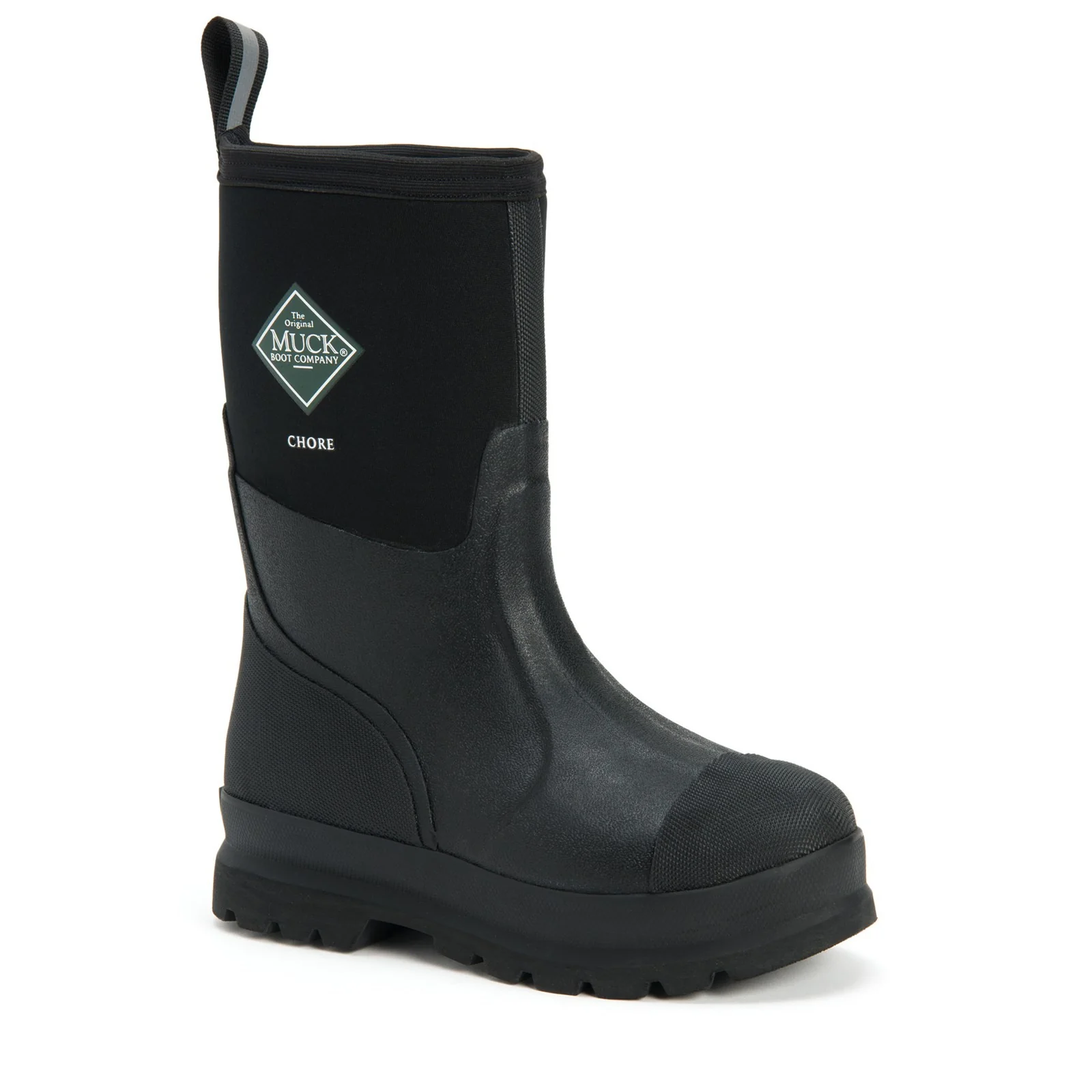 Muck Boots Unisex Chore Classic Mid Patterned Wellington Black - Image 6