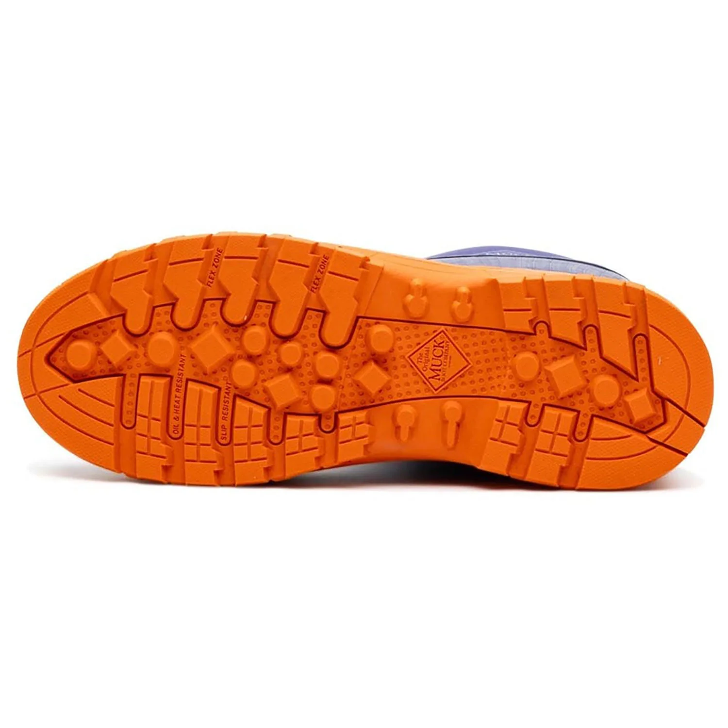 Muck Boots Mens Grit S5 Safety Wellington Blue/Orange - Image 4