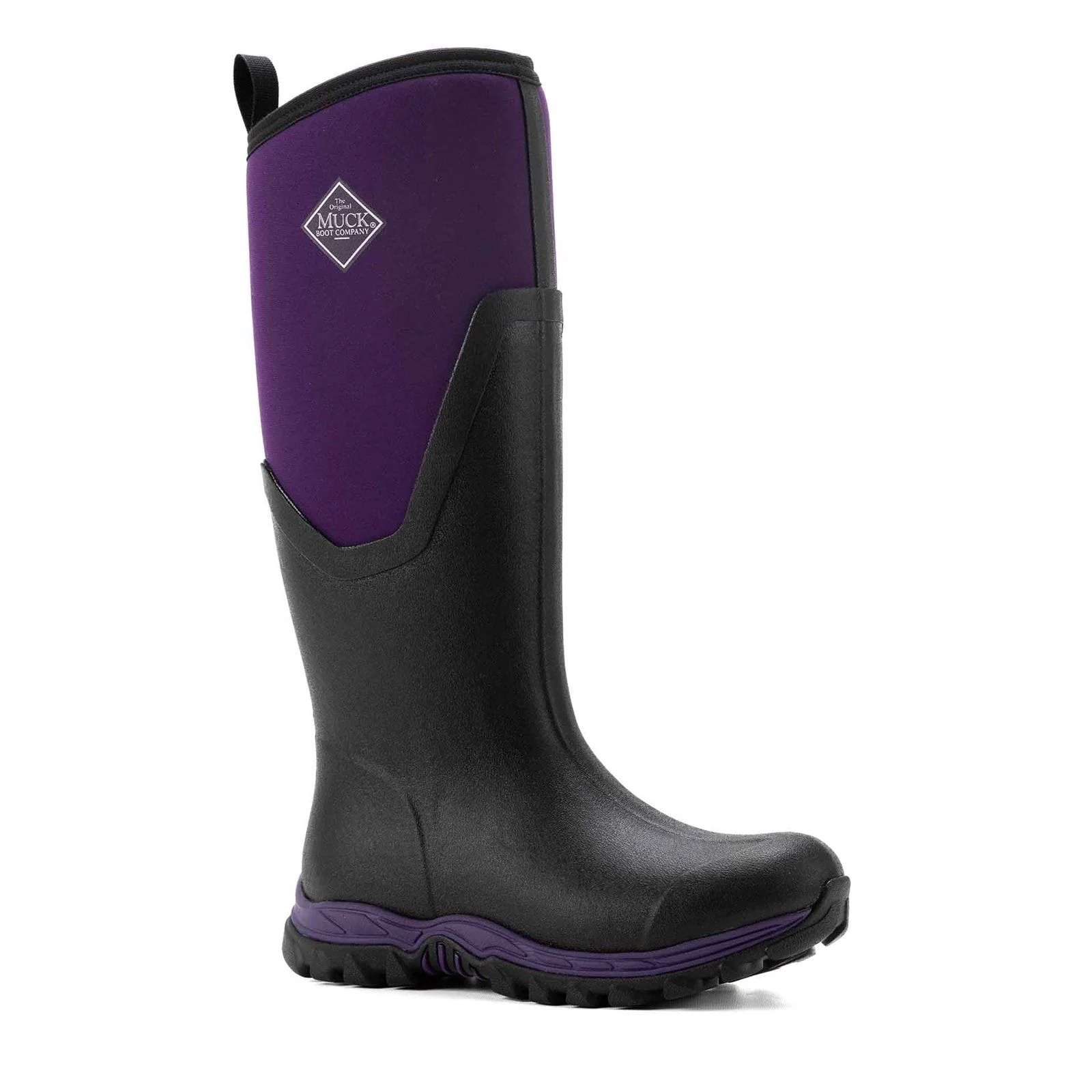 Muck Boots Womens Arctic Sport II Tall Wellington Black/Acai - Image 6