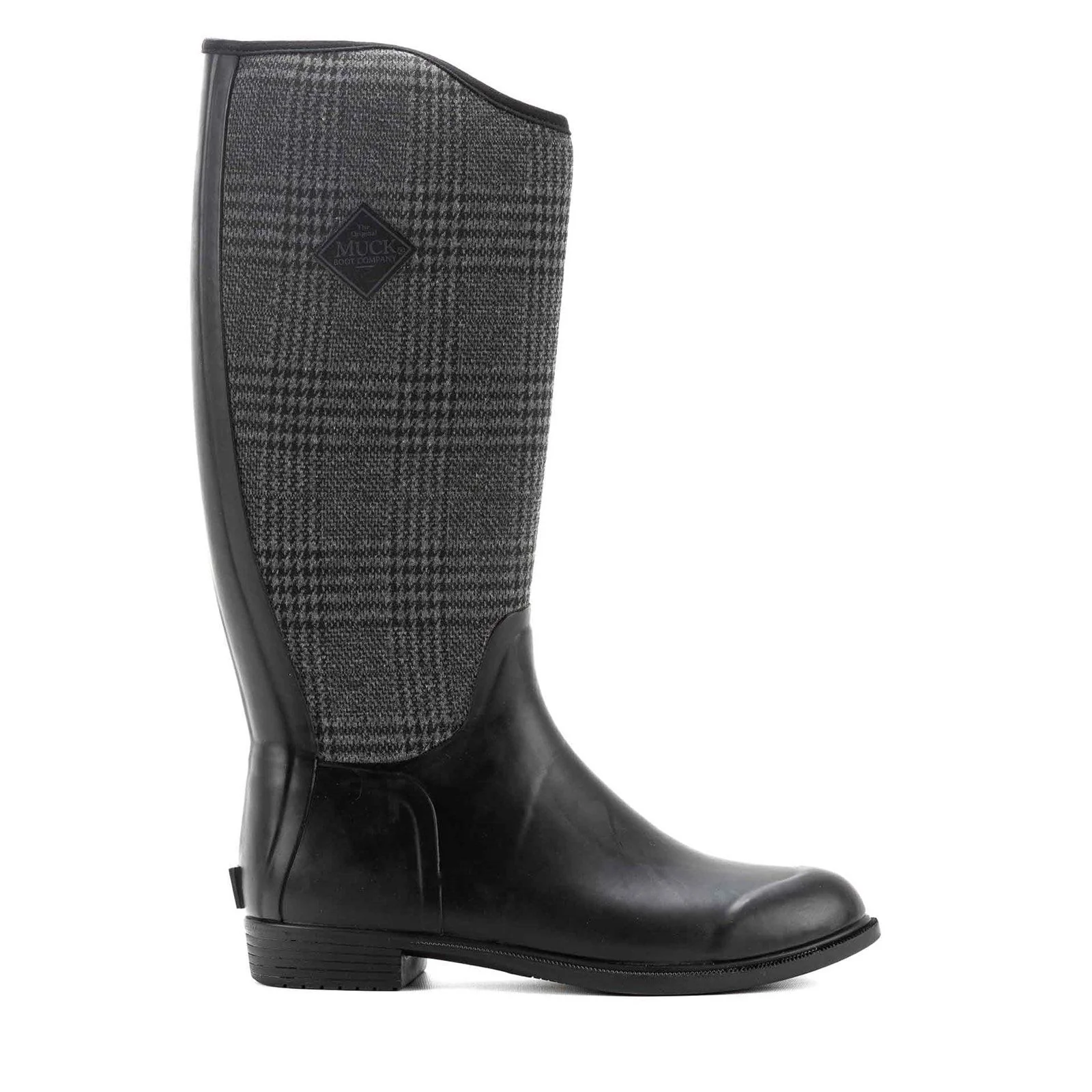 Muck Boots Womens Derby Tall Black/Plaid