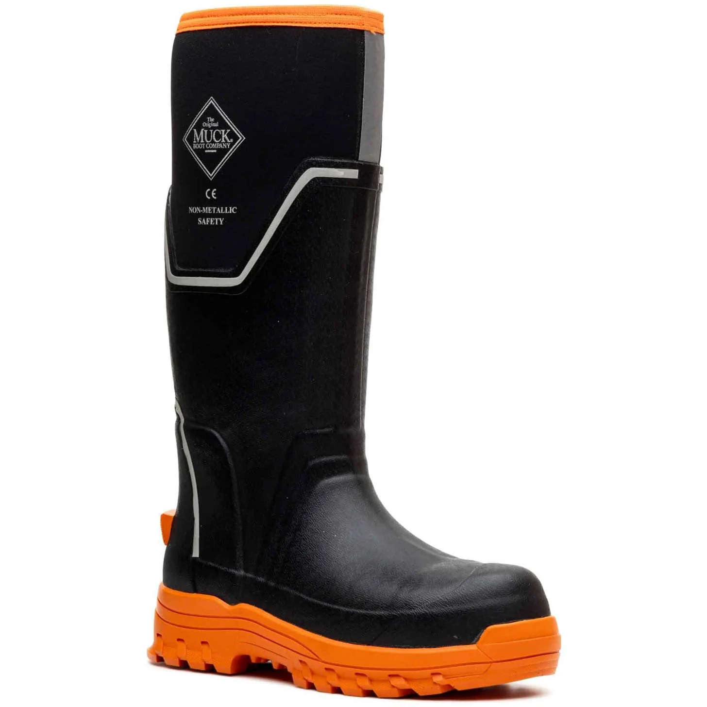 Muck Boots Womens Grit S5 Safety Wellington Black/Orange - Image 6