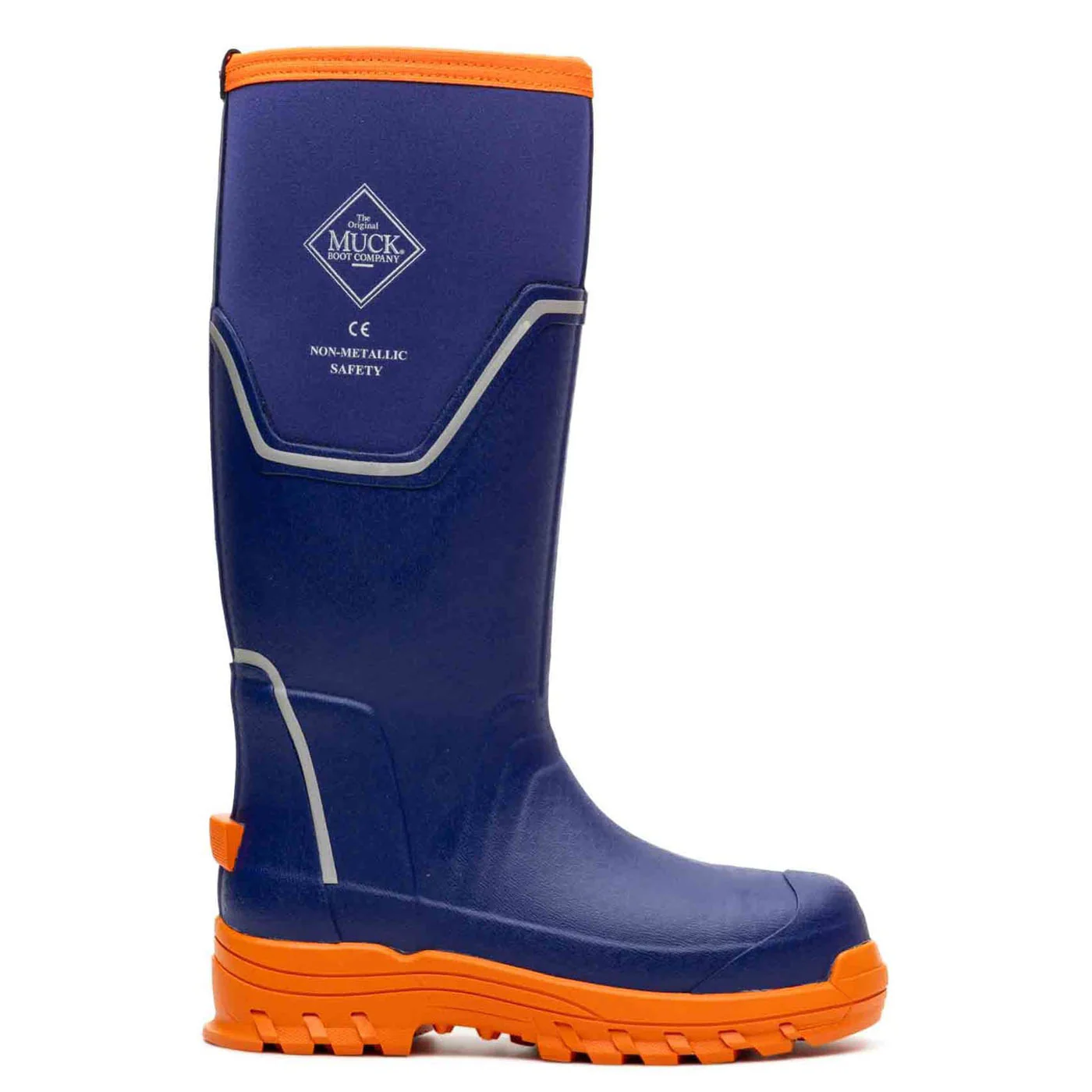 Muck Boots Womens Grit S5 Safety Wellington Blue/Orange