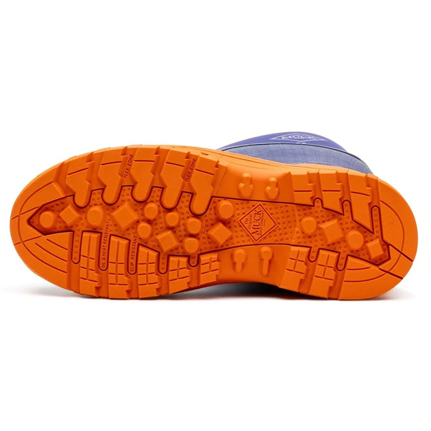 Muck Boots Womens Grit S5 Safety Wellington Blue/Orange - Image 4