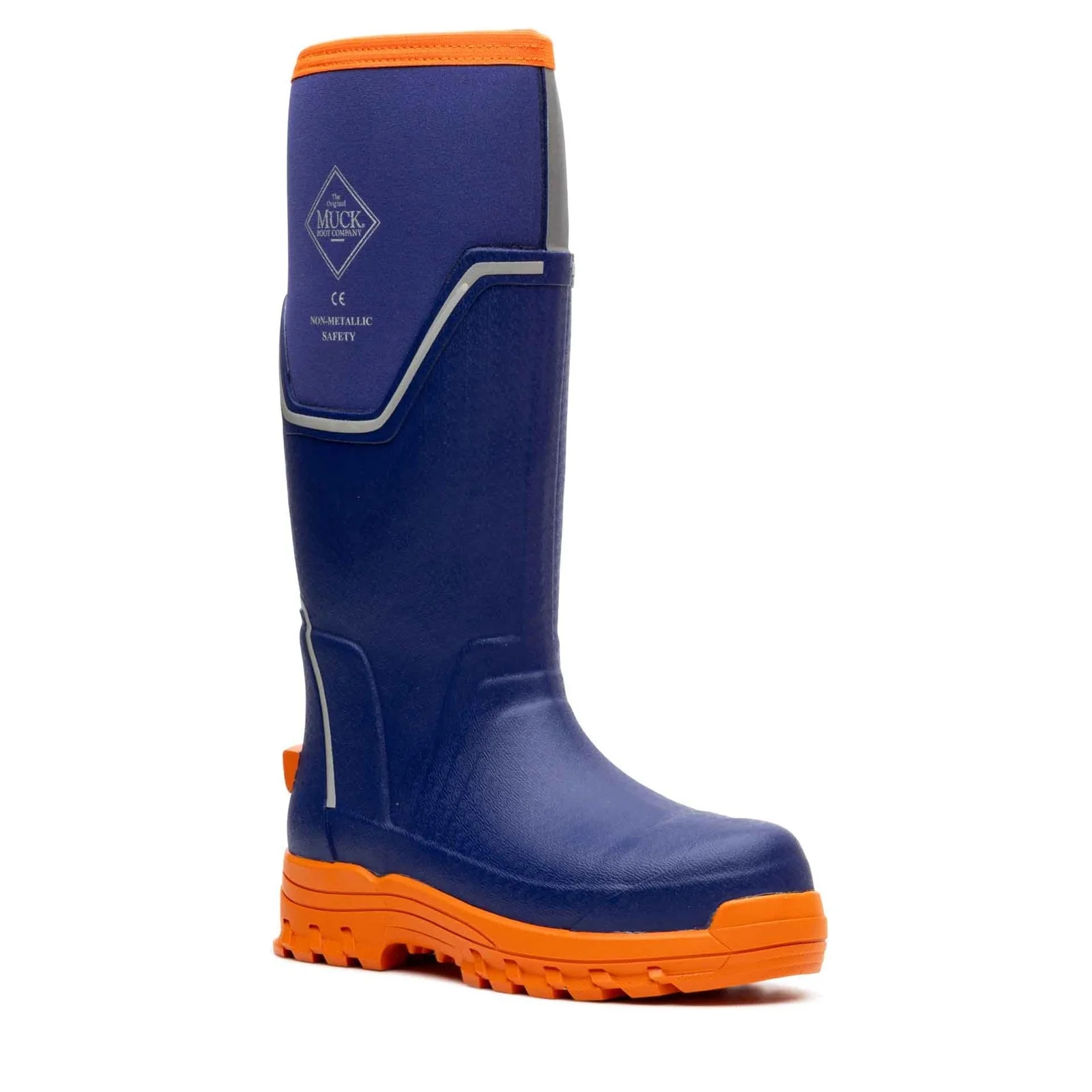 Muck Boots Womens Grit S5 Safety Wellington Blue/Orange - Image 6