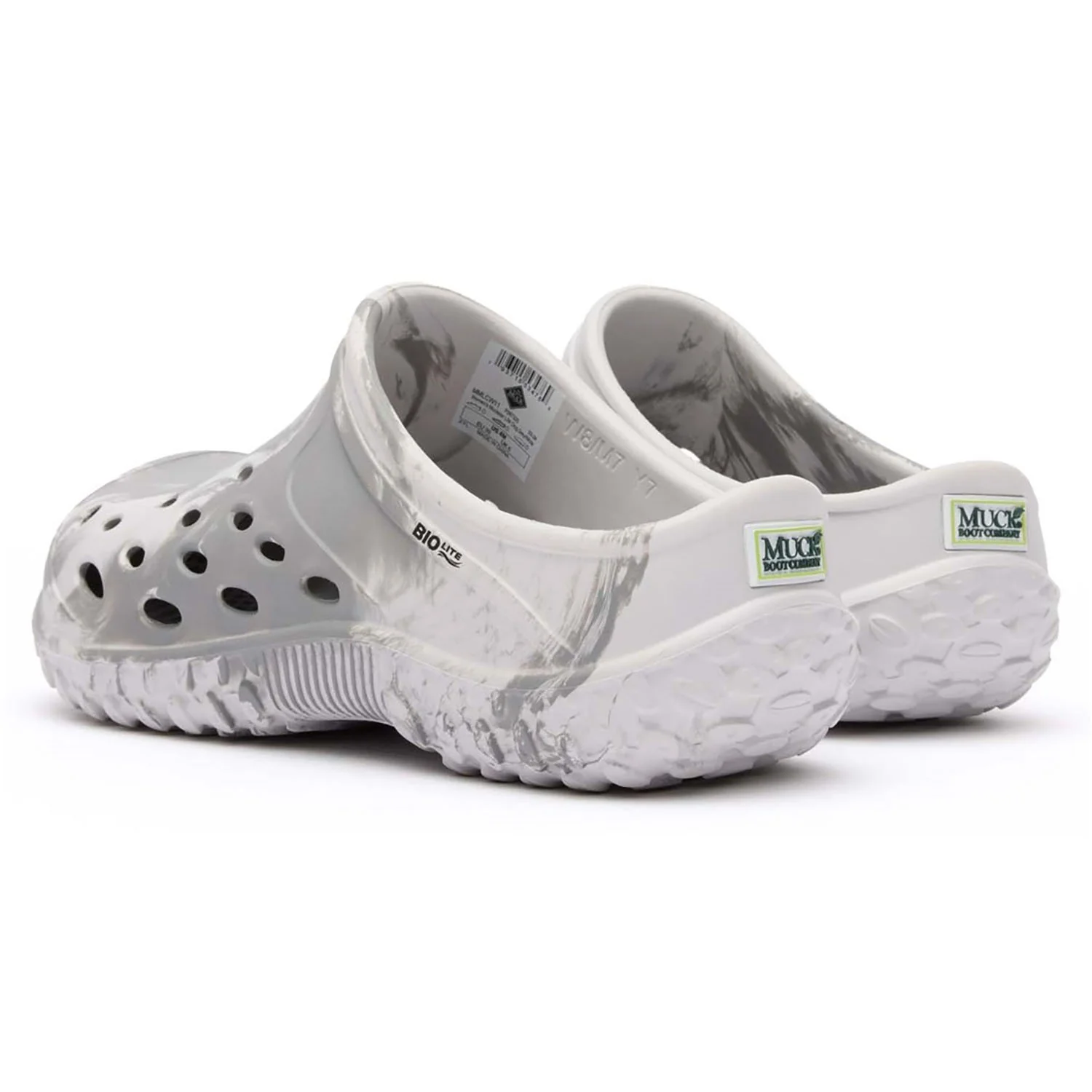 Muck Boots Womens Muckster Lite Clog Grey Swirl - Image 3