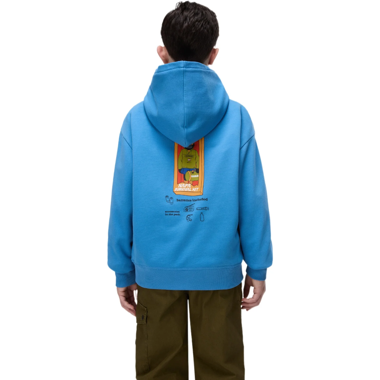 Napapijri Kids B-Albedo Hoodie Blue - Image 2