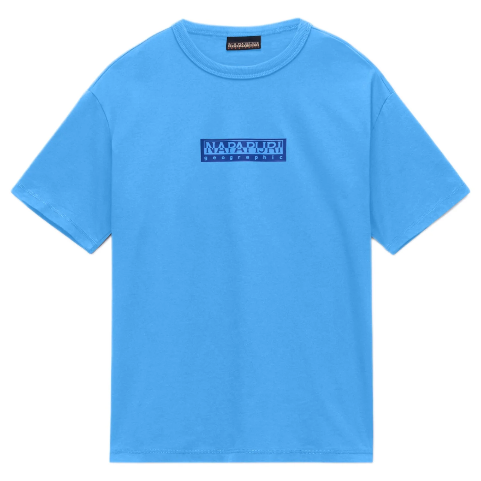 Napapijri Kids S New Box Logo T-Shirt Blue - Image 3