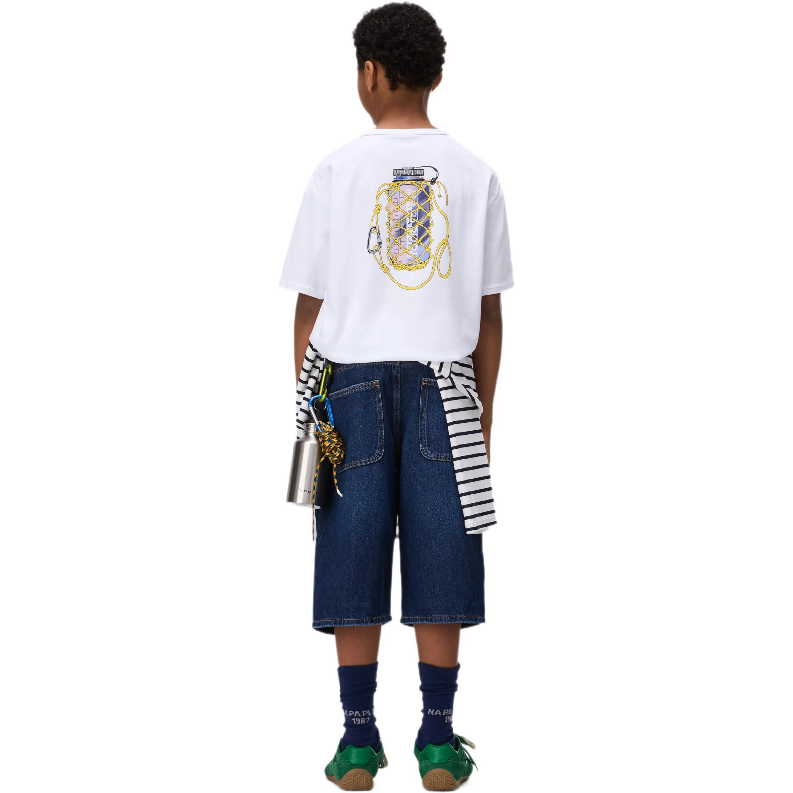 Napapijri Kids S-Oeste Graphic T-Shirt White - Image 7