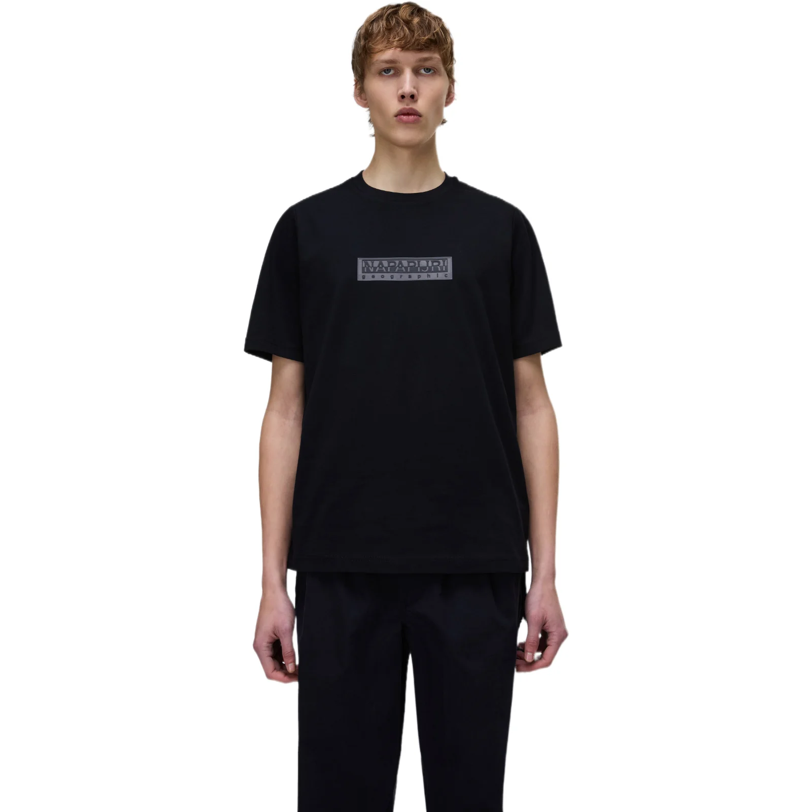 Napapijri Mens B-Box LogoT-Shirt Black