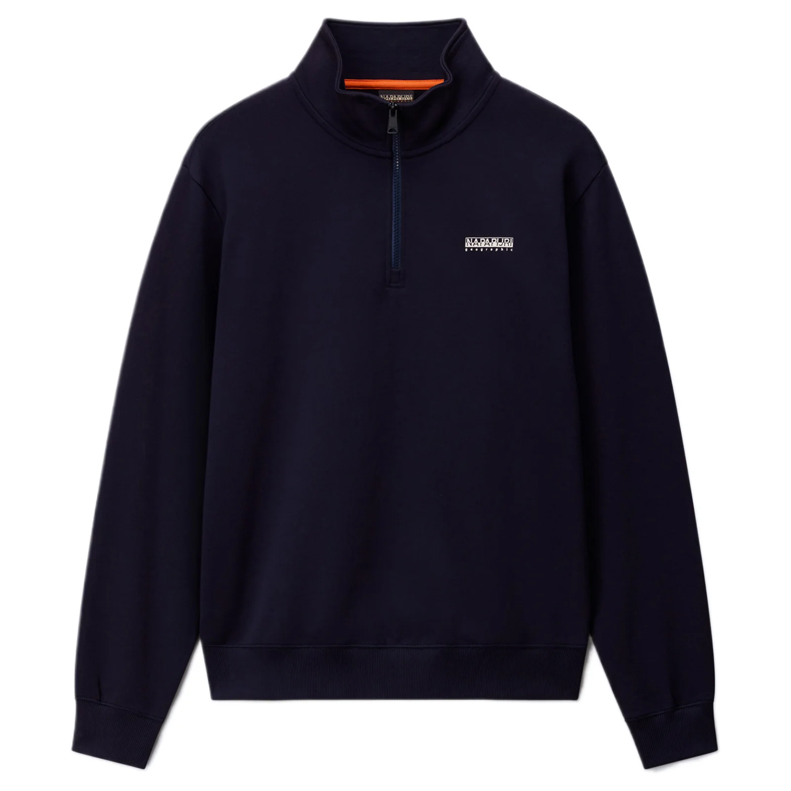 Napapijri Mens B-Small Box Half Zip Top Navy - Image 3