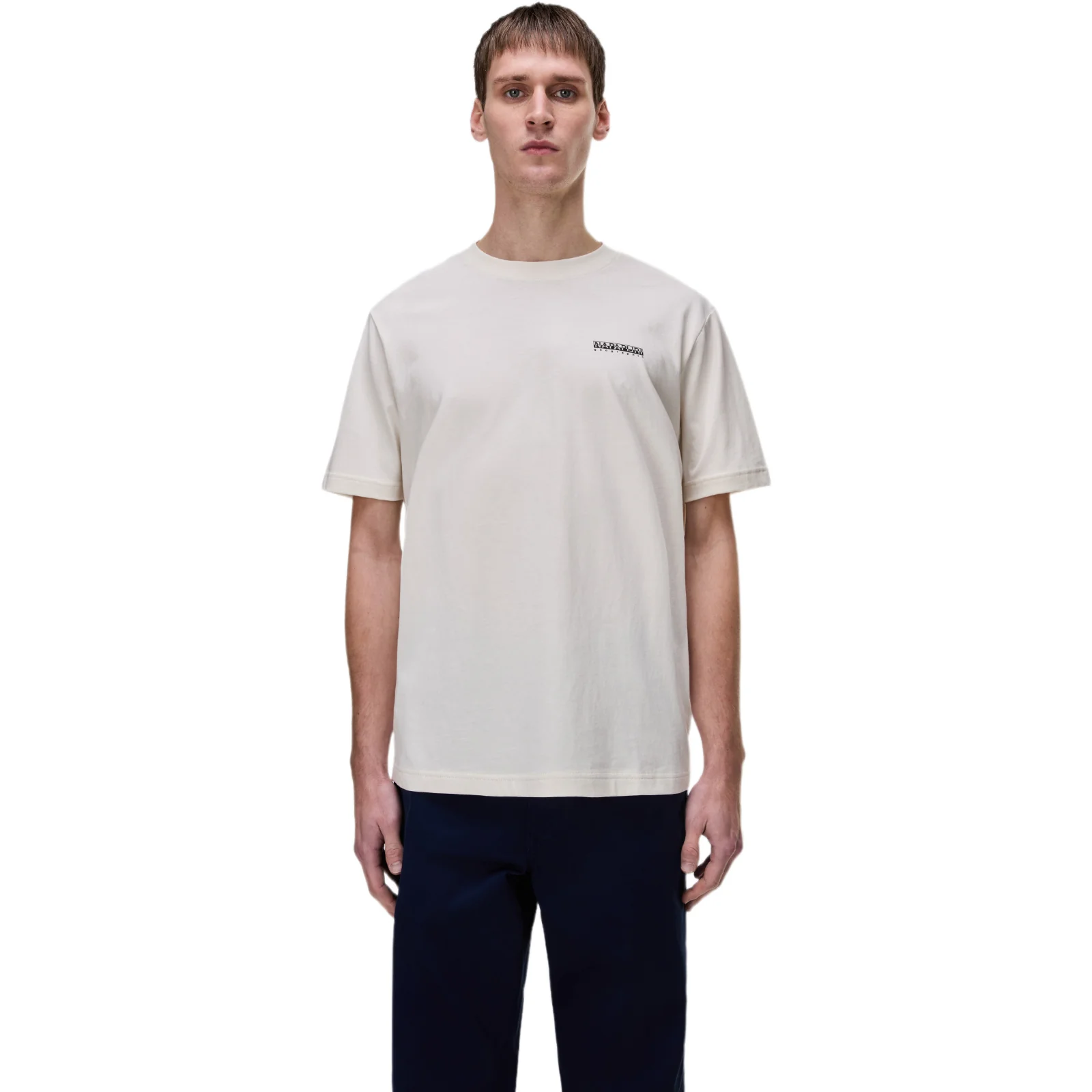 Napapijri Mens S-Flint BPLogo T-Shirt White