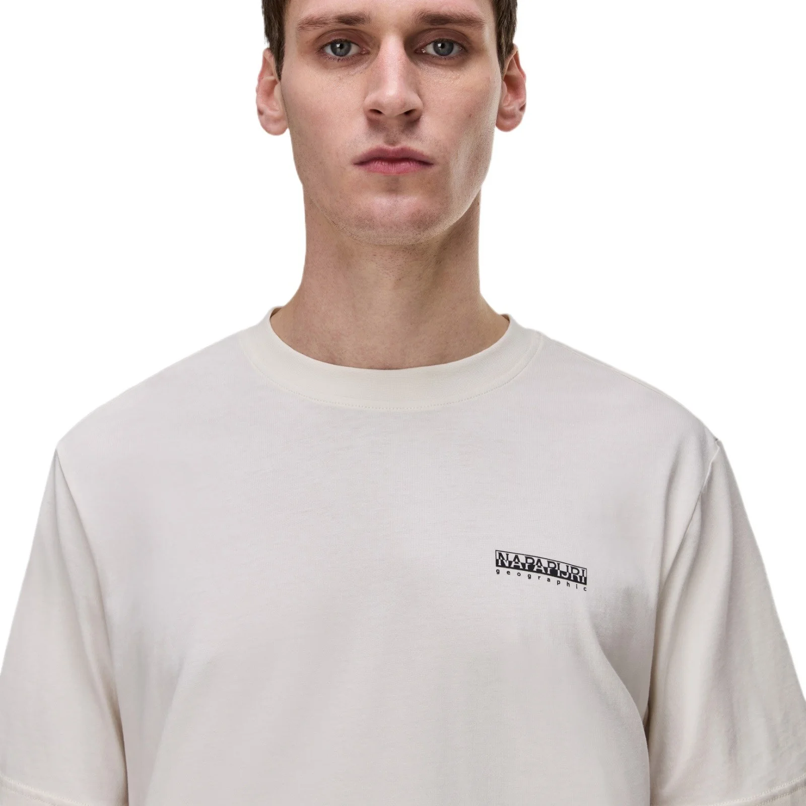Napapijri Mens S-Flint BPLogo T-Shirt White - Image 3
