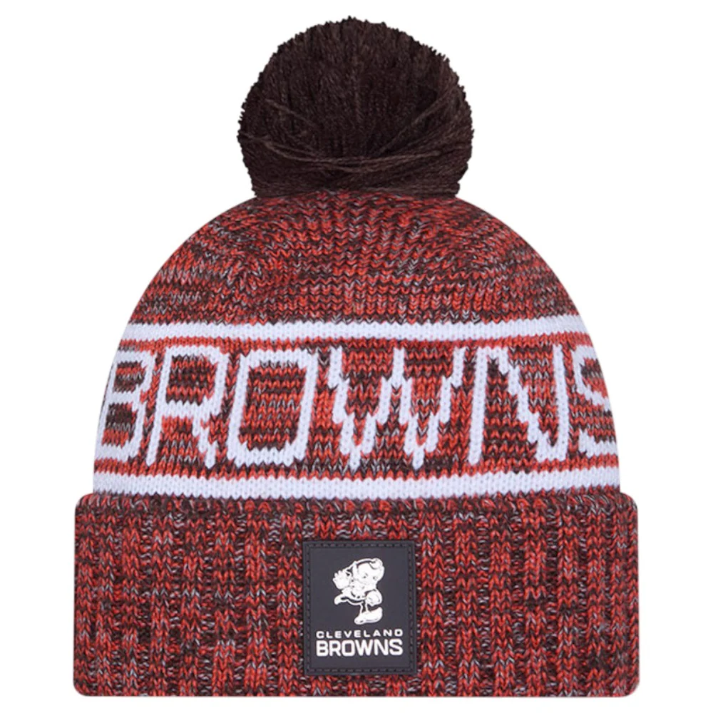 New Era NFL 2025 Browns Sideline Bobble Hat