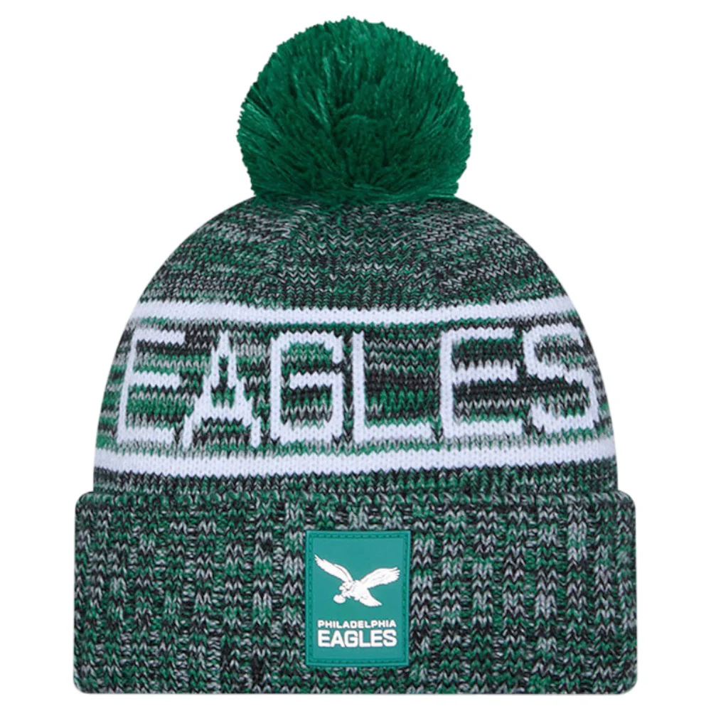 New Era NFL 2025 Eagles Sideline Bobble Hat