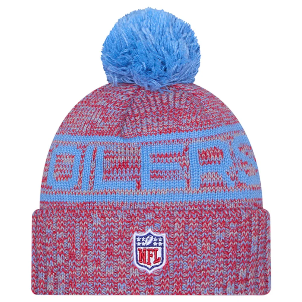 New Era NFL 2025 Oilers Sideline Bobble Hat - Image 3