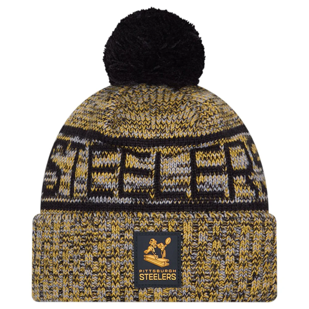 New Era NFL 2025 Steelers Sideline Bobble Hat