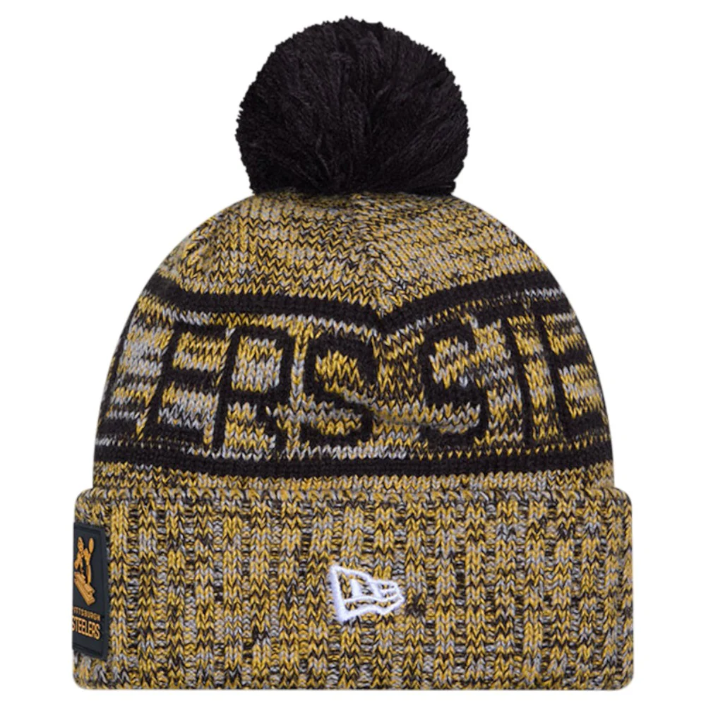 New Era NFL 2025 Steelers Sideline Bobble Hat - Image 3
