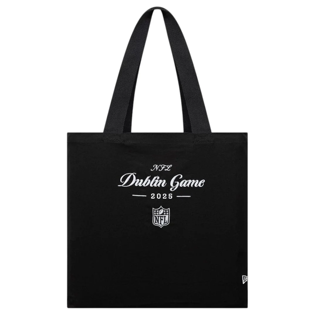 New Era NFL Dublin Game 2025 Black Tote Bag
