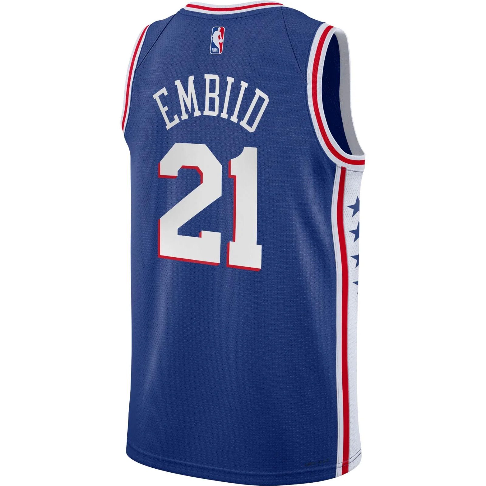 Nike NBA 76ers Embiid 21 Kids Icon Jersey - Image 2