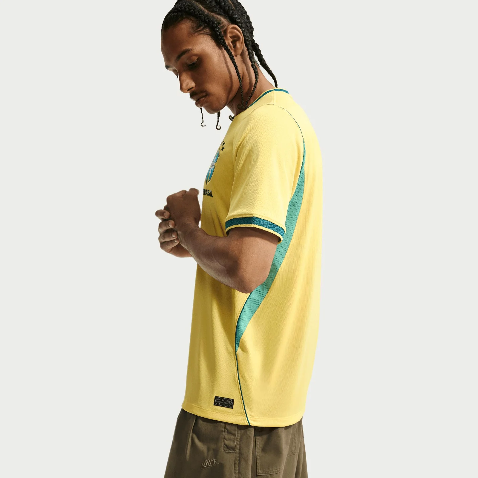 Nike Mens Brazil World Cup 2026 Stadium Home Dri-FIT Soccer Replica Jersey - Image 5