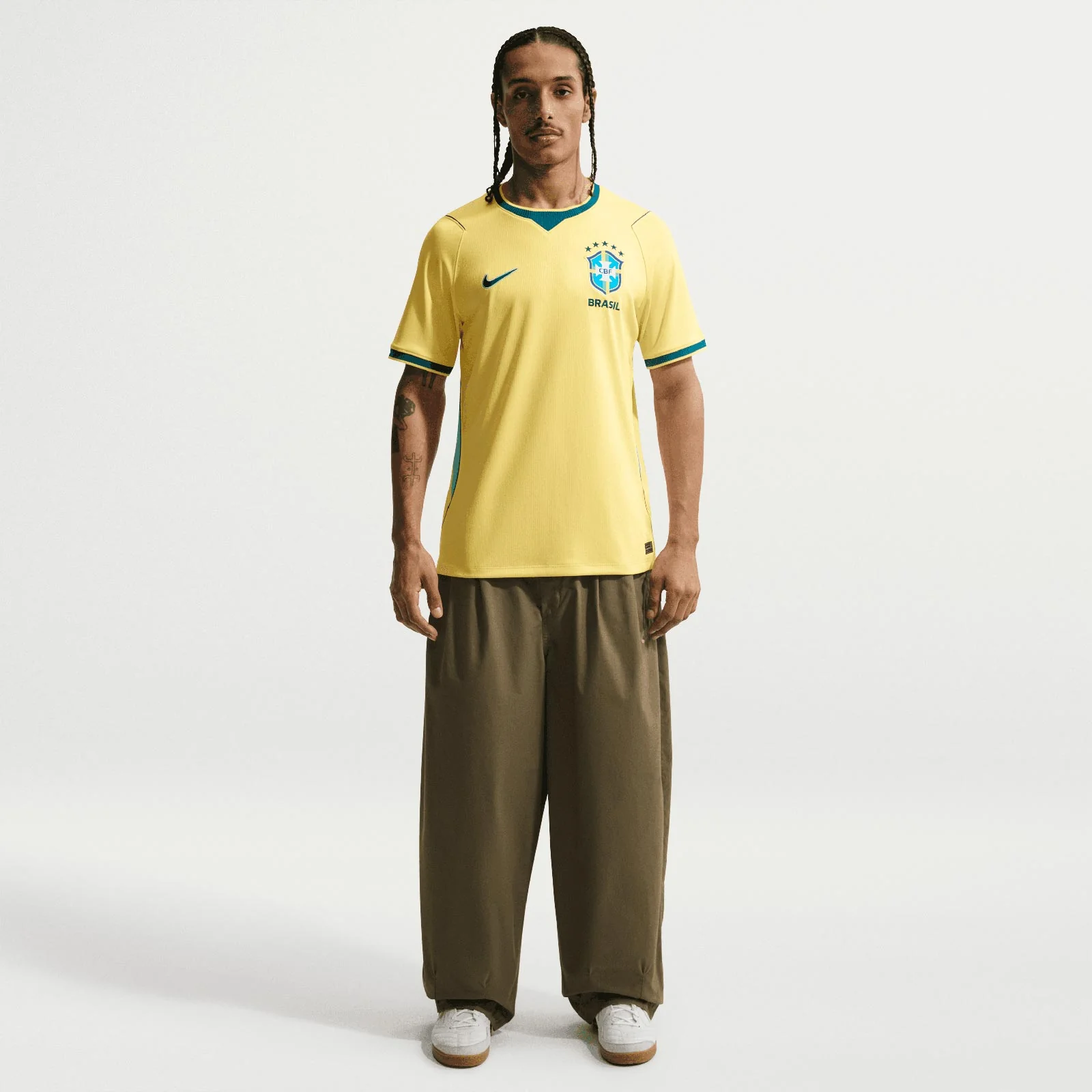 Nike Mens Brazil World Cup 2026 Stadium Home Dri-FIT Soccer Replica Jersey - Image 7