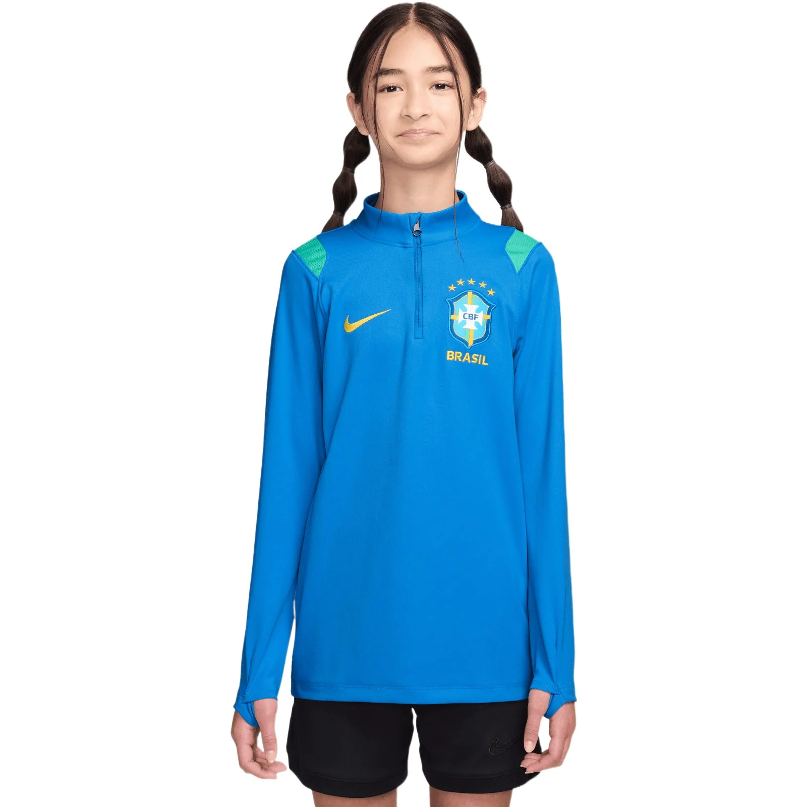 Nike Kids Brazil World Cup 2026 Academy Pro Dri-FIT Soccer Knit Drill Top