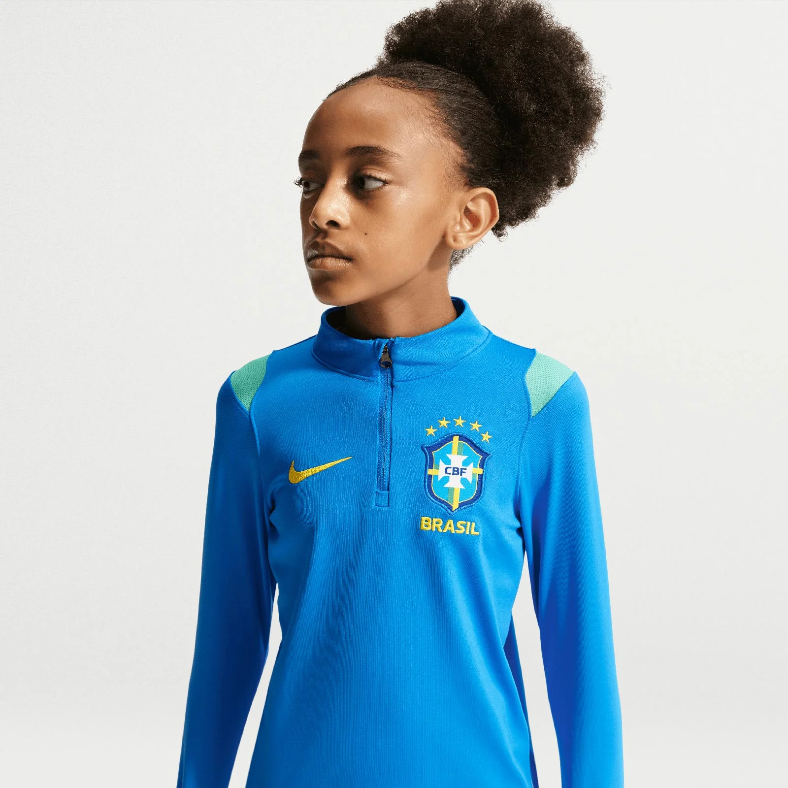 Nike Kids Brazil World Cup 2026 Academy Pro Dri-FIT Soccer Knit Drill Top - Image 3