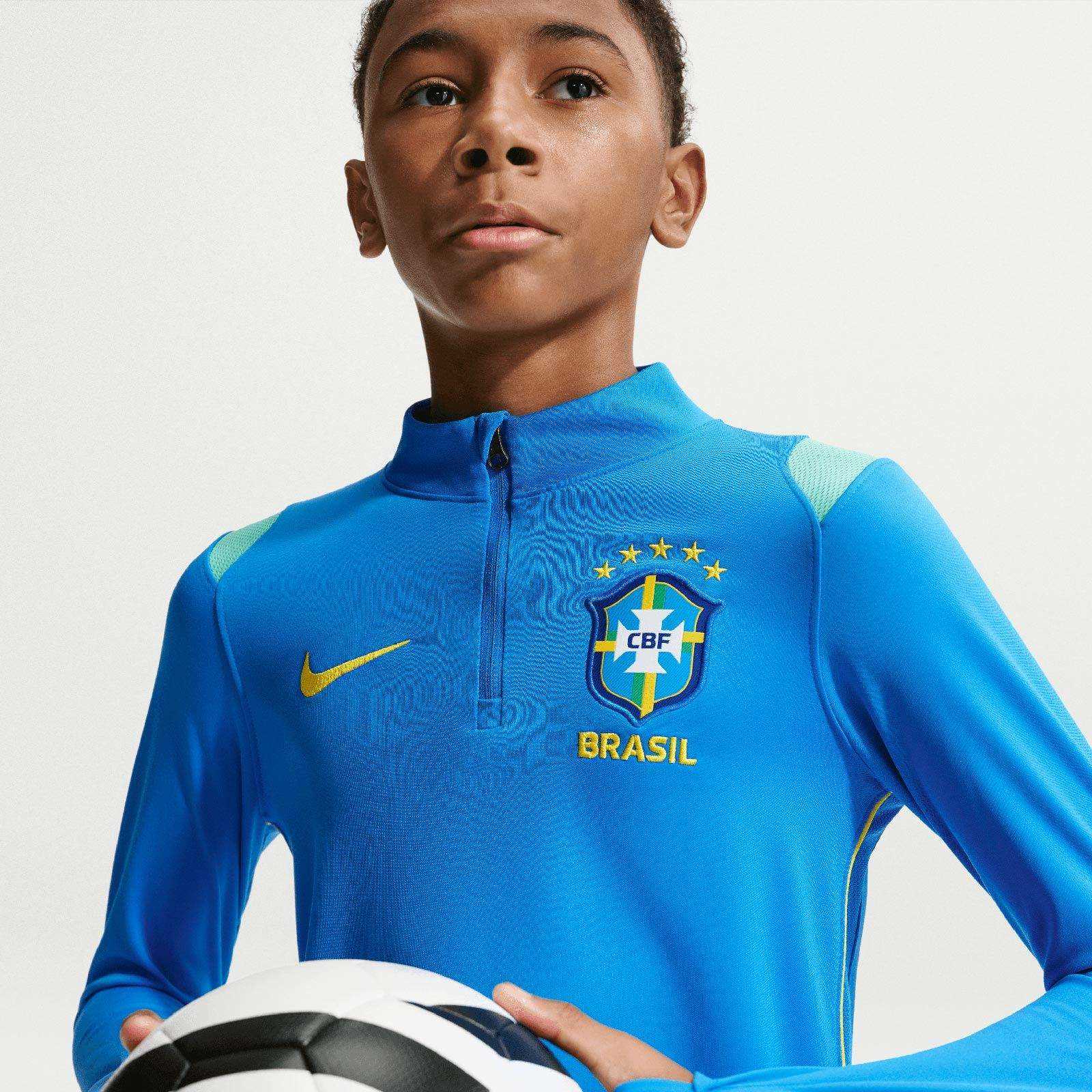 Nike Kids Brazil World Cup 2026 Academy Pro Dri-FIT Soccer Knit Drill Top - Image 4