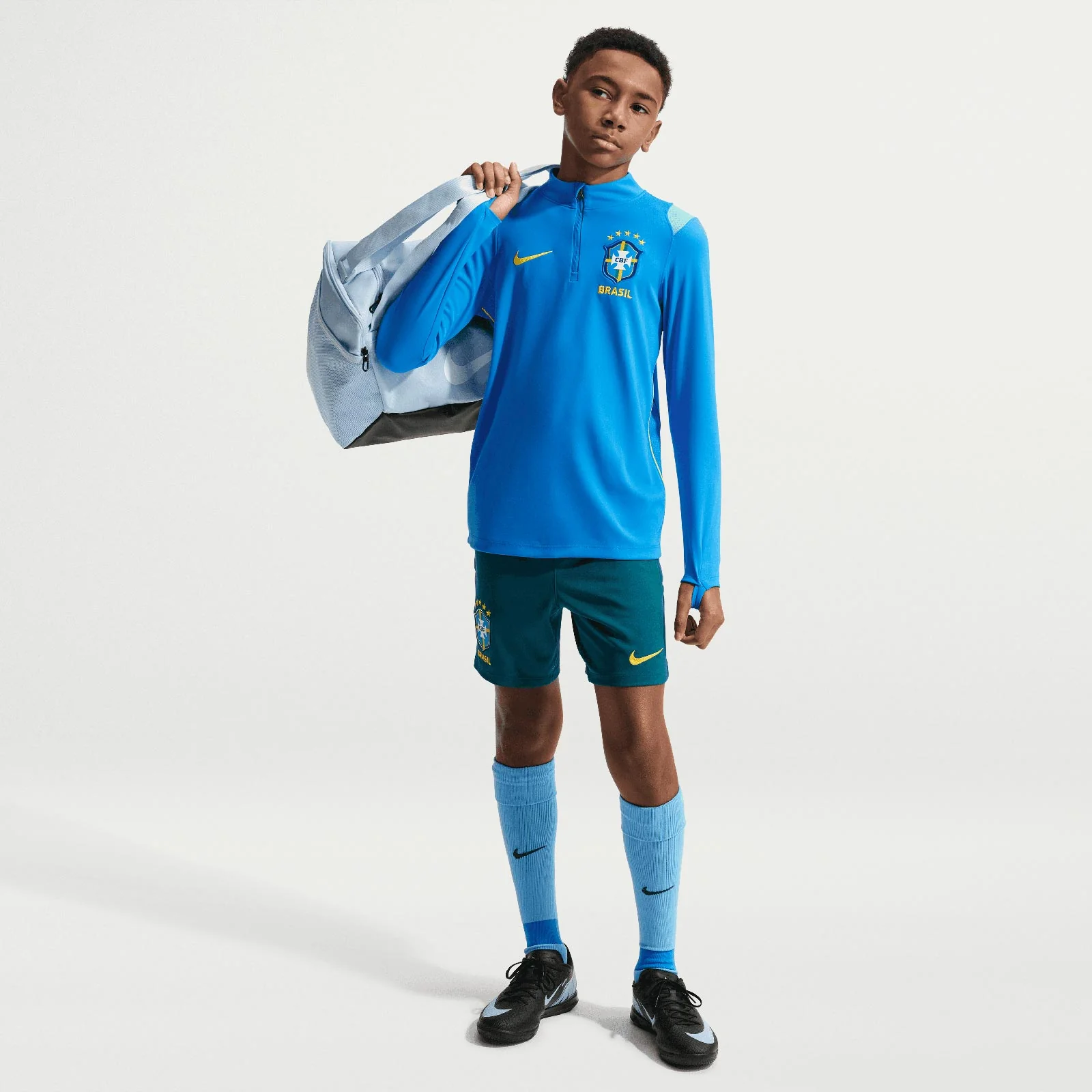 Nike Kids Brazil World Cup 2026 Academy Pro Dri-FIT Soccer Knit Drill Top - Image 8