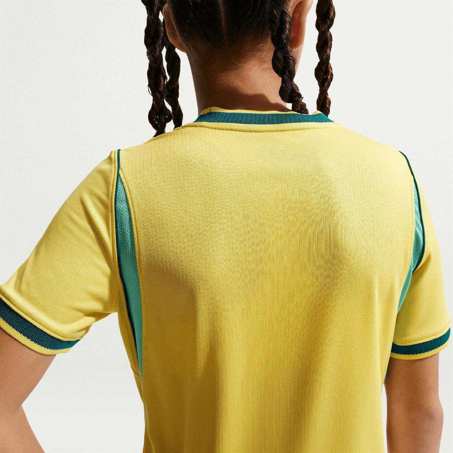 Nike Kids Brazil World Cup 2026 Stadium Home Dri-FIT Soccer Replica Jersey - Image 4