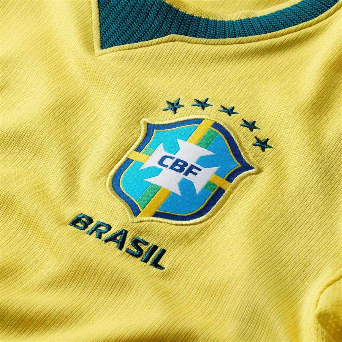 Nike Kids Brazil World Cup 2026 Stadium Home Dri-FIT Soccer Replica Jersey - Image 6