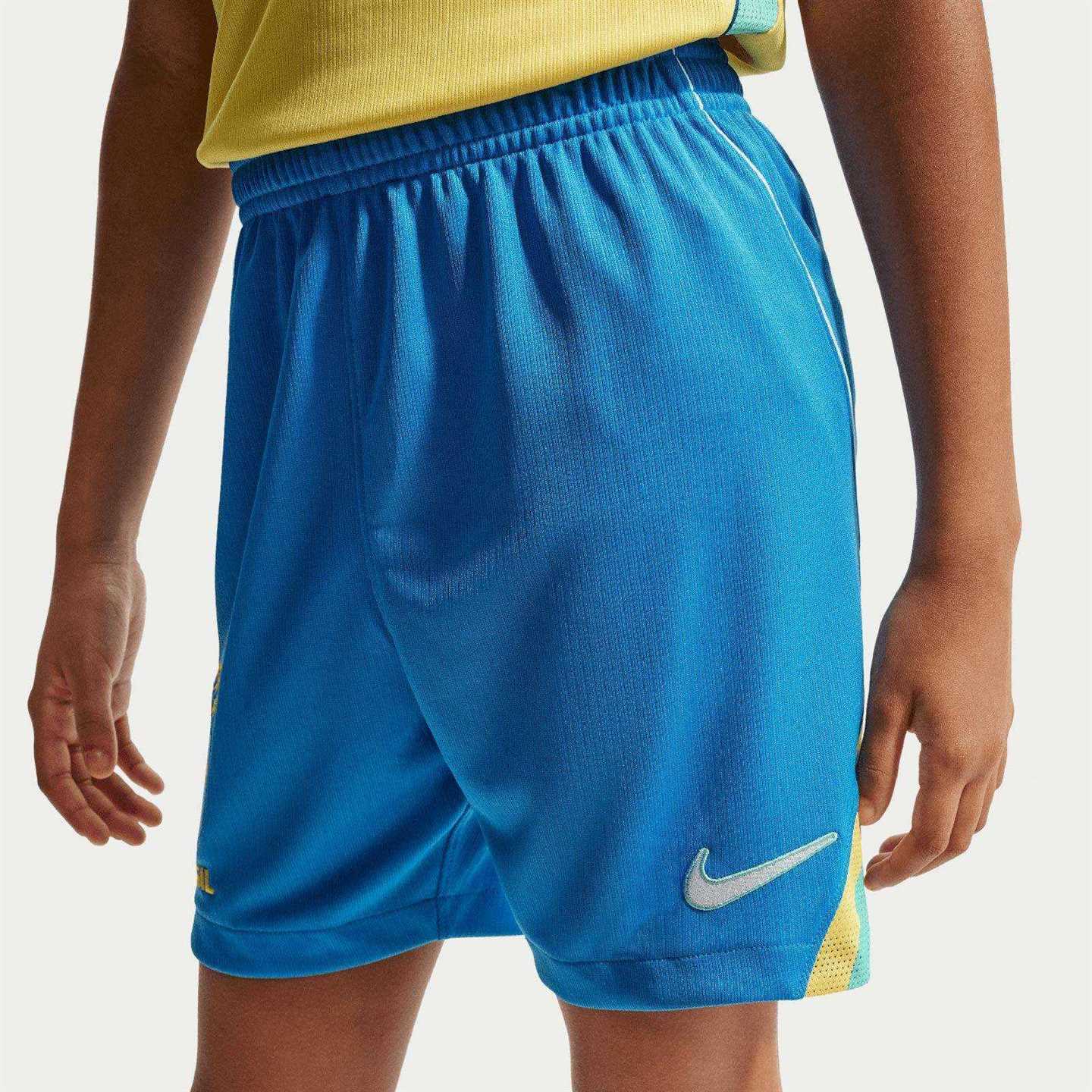 Nike Kids Brazil World Cup 2026 Stadium Home Dri-FIT Soccer Replica Shorts - Image 3