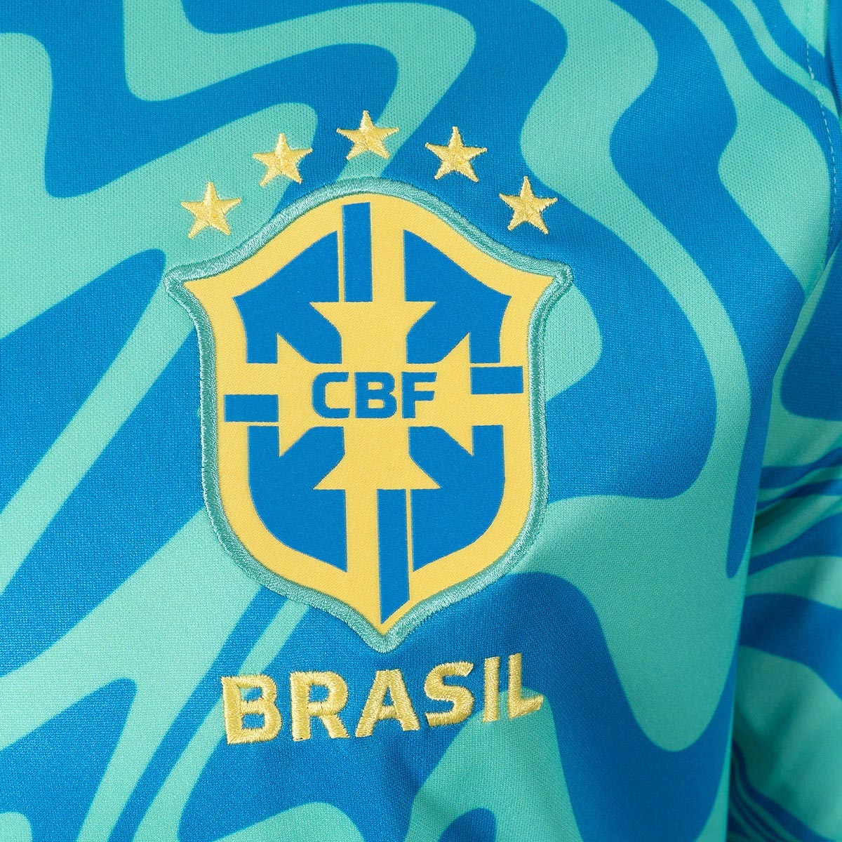 Nike Mens Brazil World Cup 2026 Academy Pro Dri-FIT Soccer Pre-Match Short-Sleeve Top - Image 5