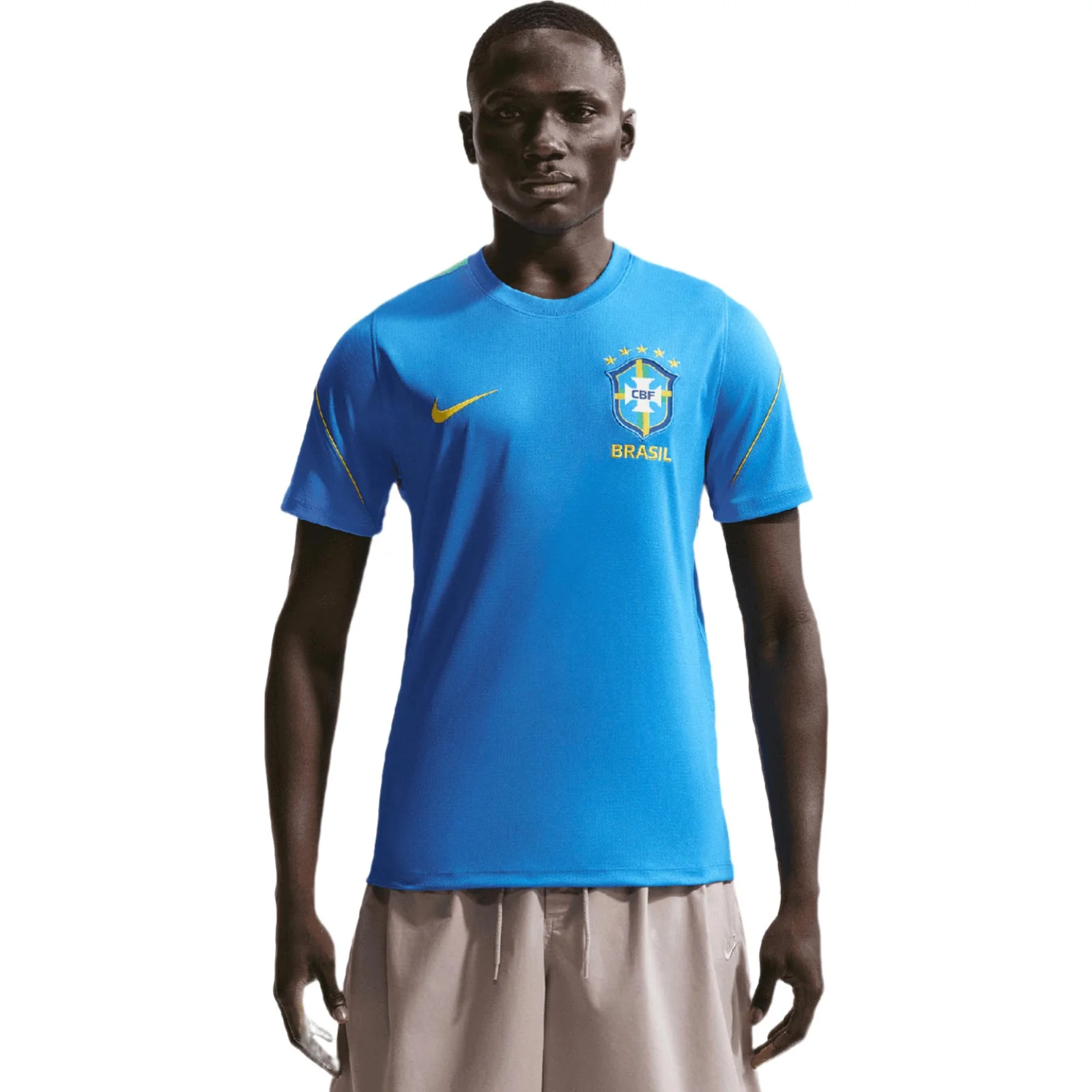 Nike Mens Brazil World Cup 2026 Strike Soccer Dri-FIT Short-Sleeve Top