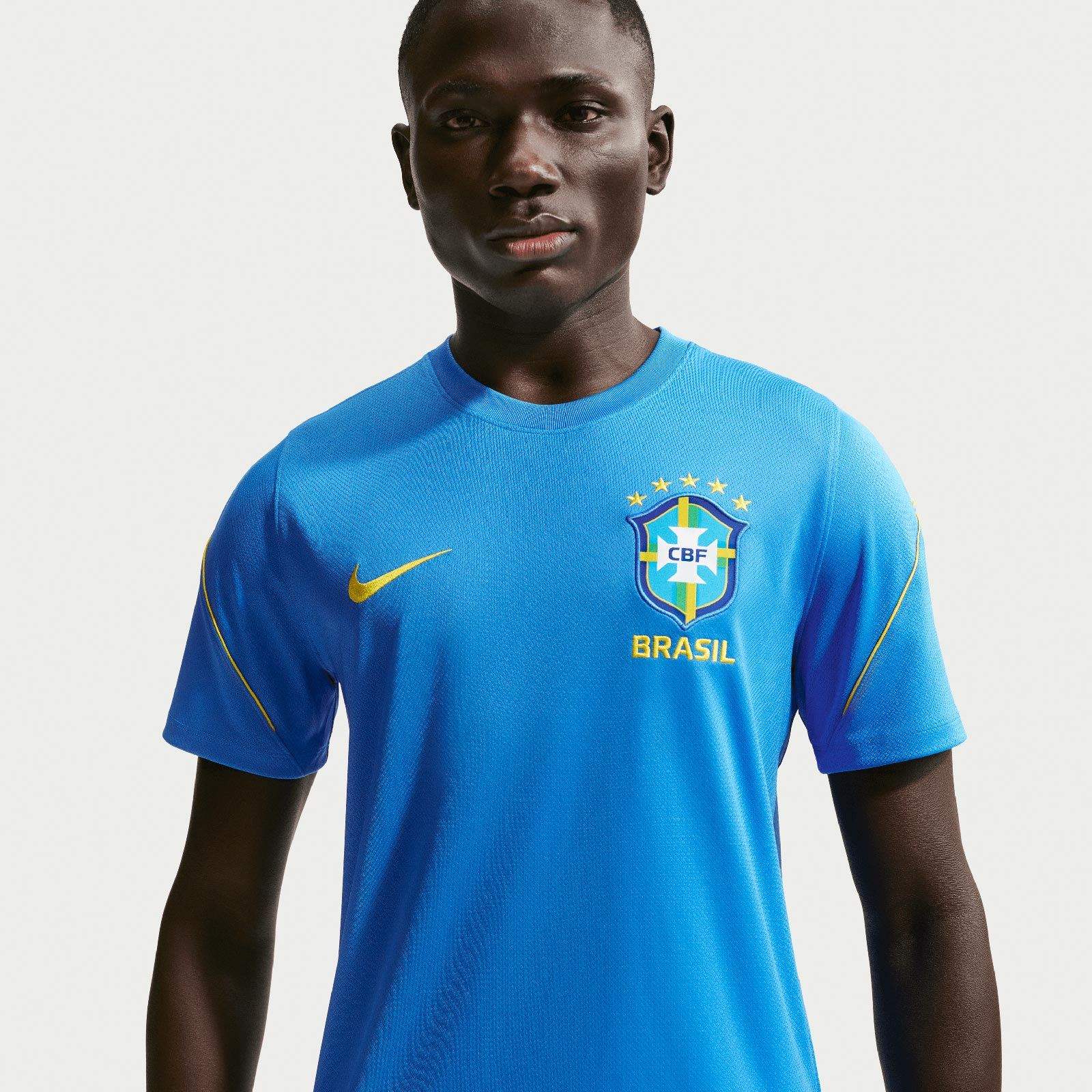 Nike Mens Brazil World Cup 2026 Strike Soccer Dri-FIT Short-Sleeve Top - Image 3