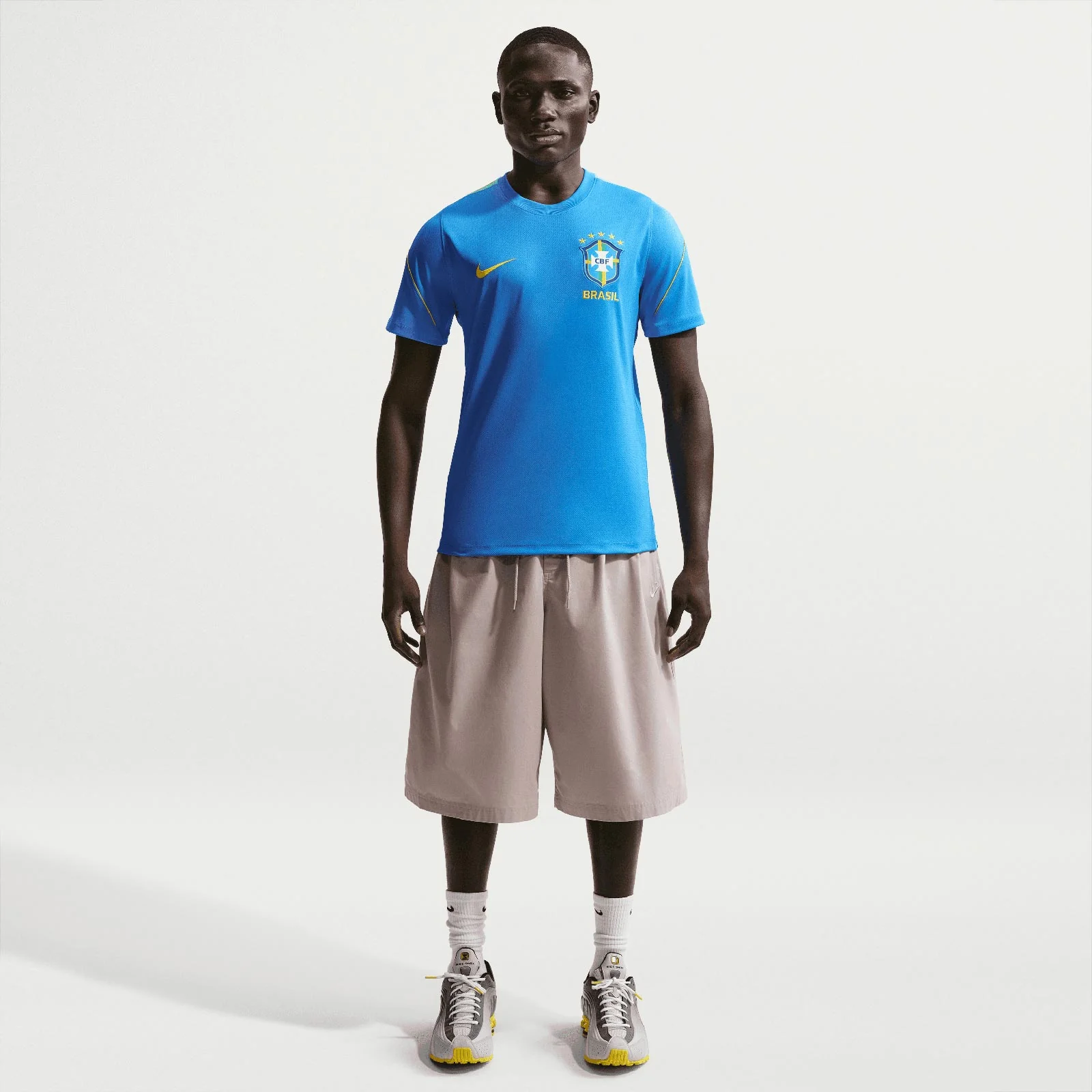 Nike Mens Brazil World Cup 2026 Strike Soccer Dri-FIT Short-Sleeve Top - Image 6