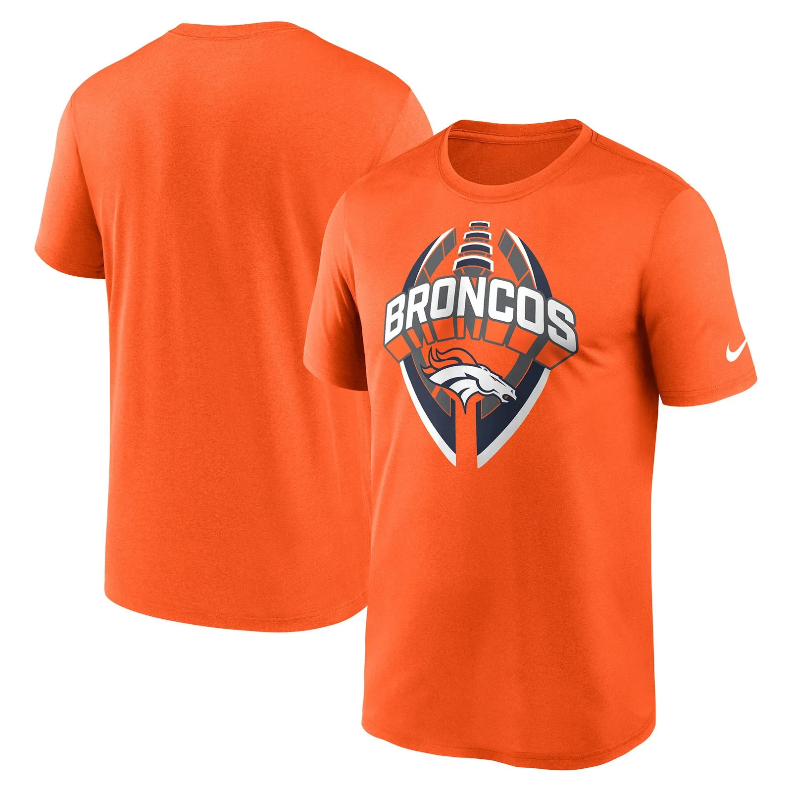 Nike Broncos Legend Icon NFL T-Shirt - Orange - Image 3
