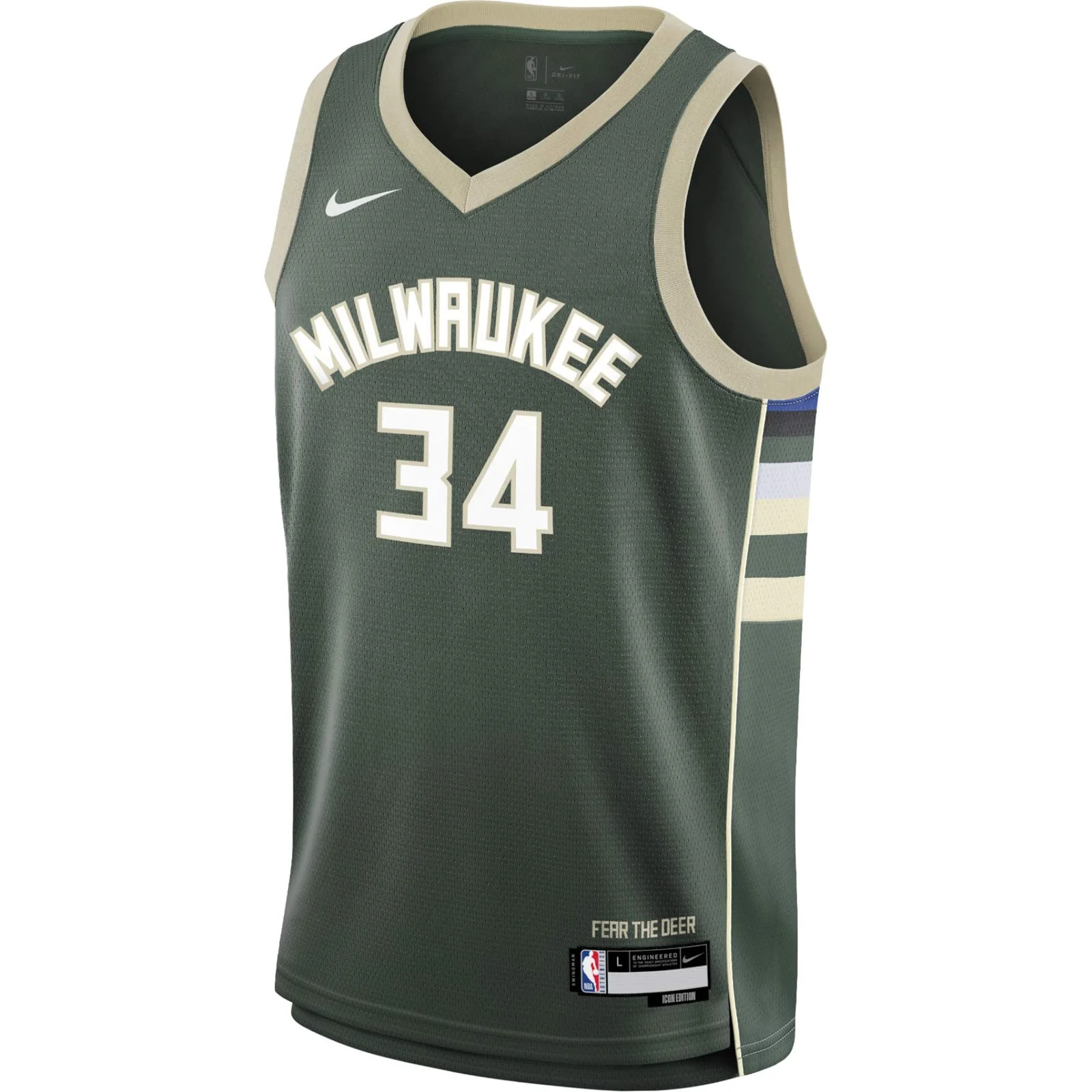 Nike NBA Bucks Giannis 34 Kids Icon Jersey