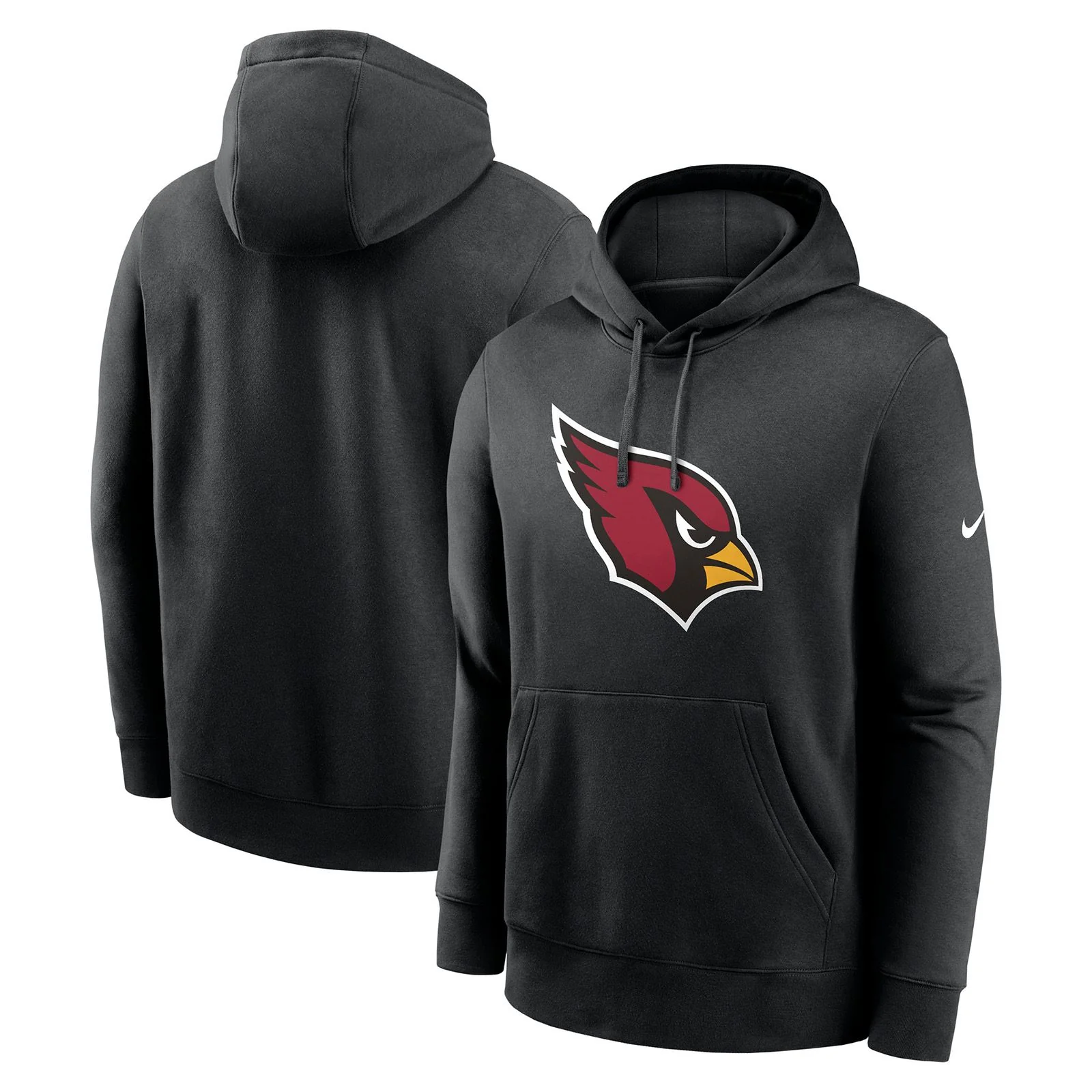 Nike Cardinals NFL Club Logo Hoodie - Black - Image 3