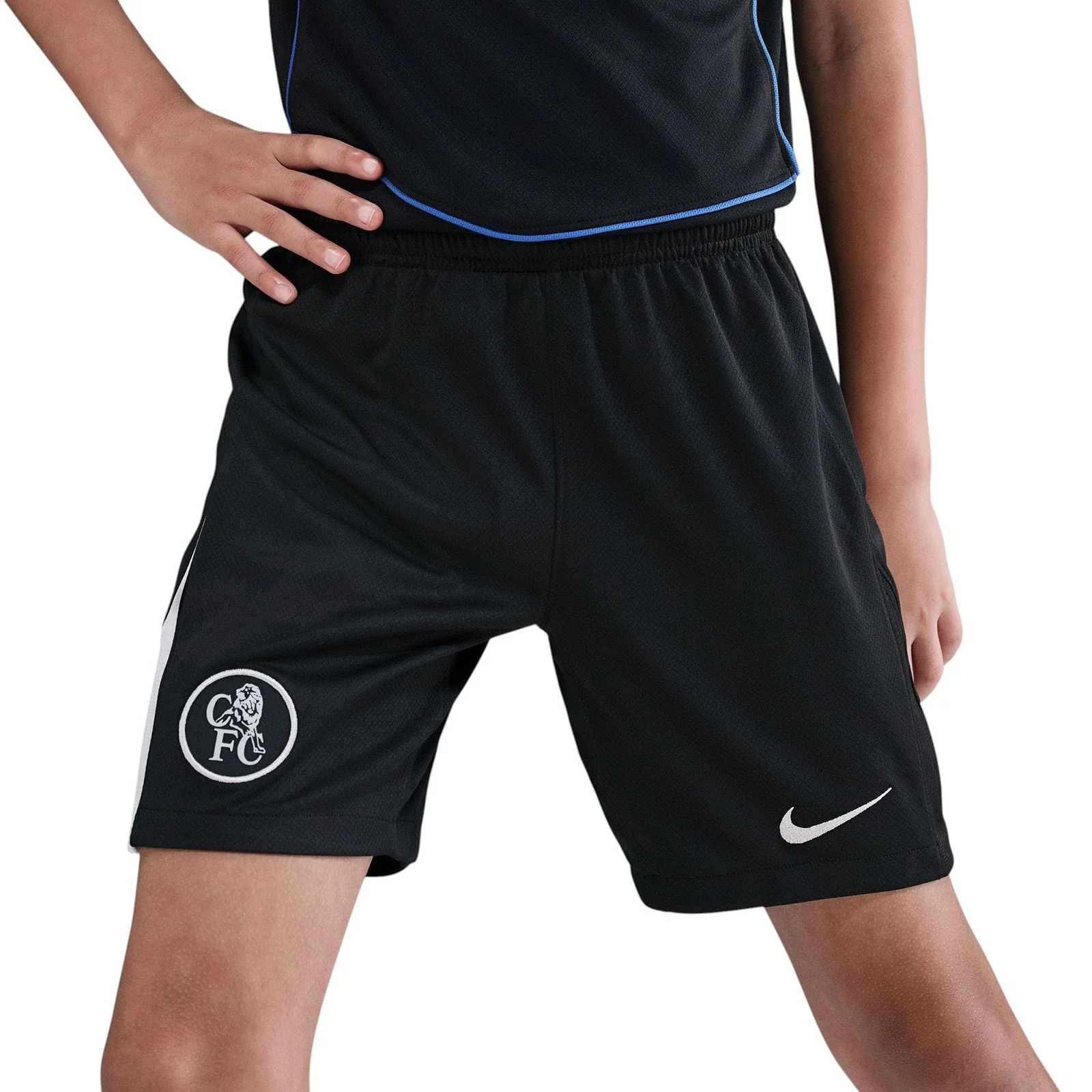 Nike Chelsea FC 2025/26 Stadium Third Kids Dri-FIT Total 90 Soccer Replica Shorts - Image 3
