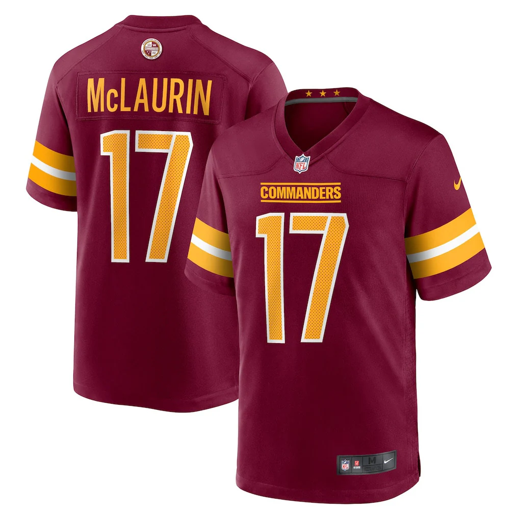 Nike NFL Commanders Mclaurin 17 Home Game Jersey - Image 3