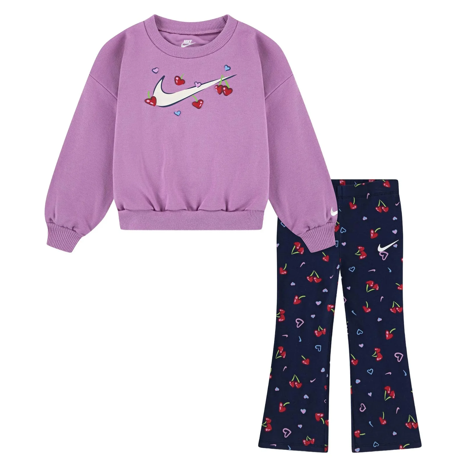 Nike Cherry Kids Crew and Leggings Set