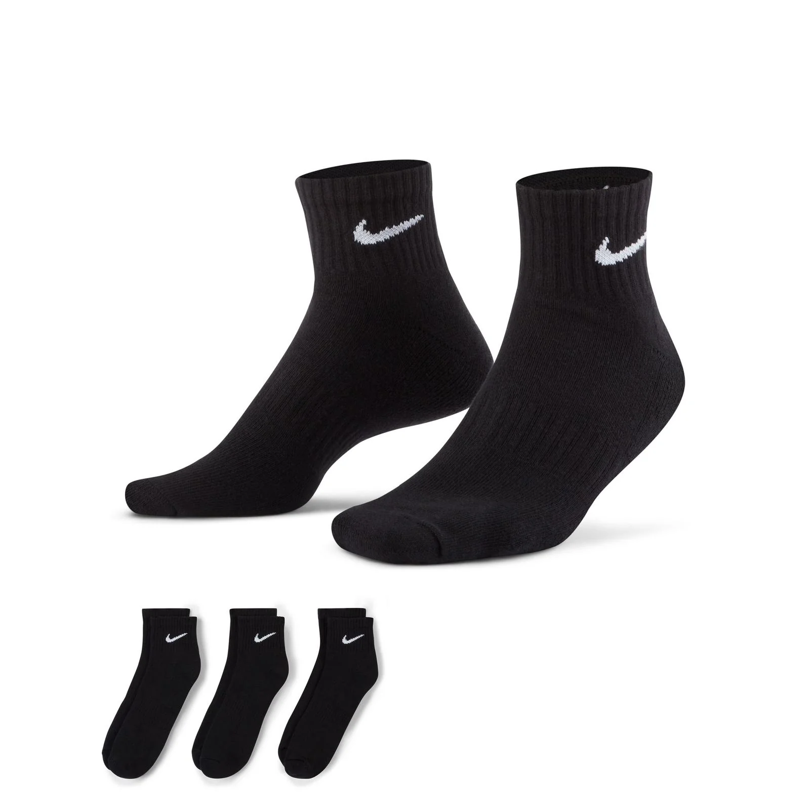 Nike Cushioned Quarter Socks - 3 Pack - Image 3